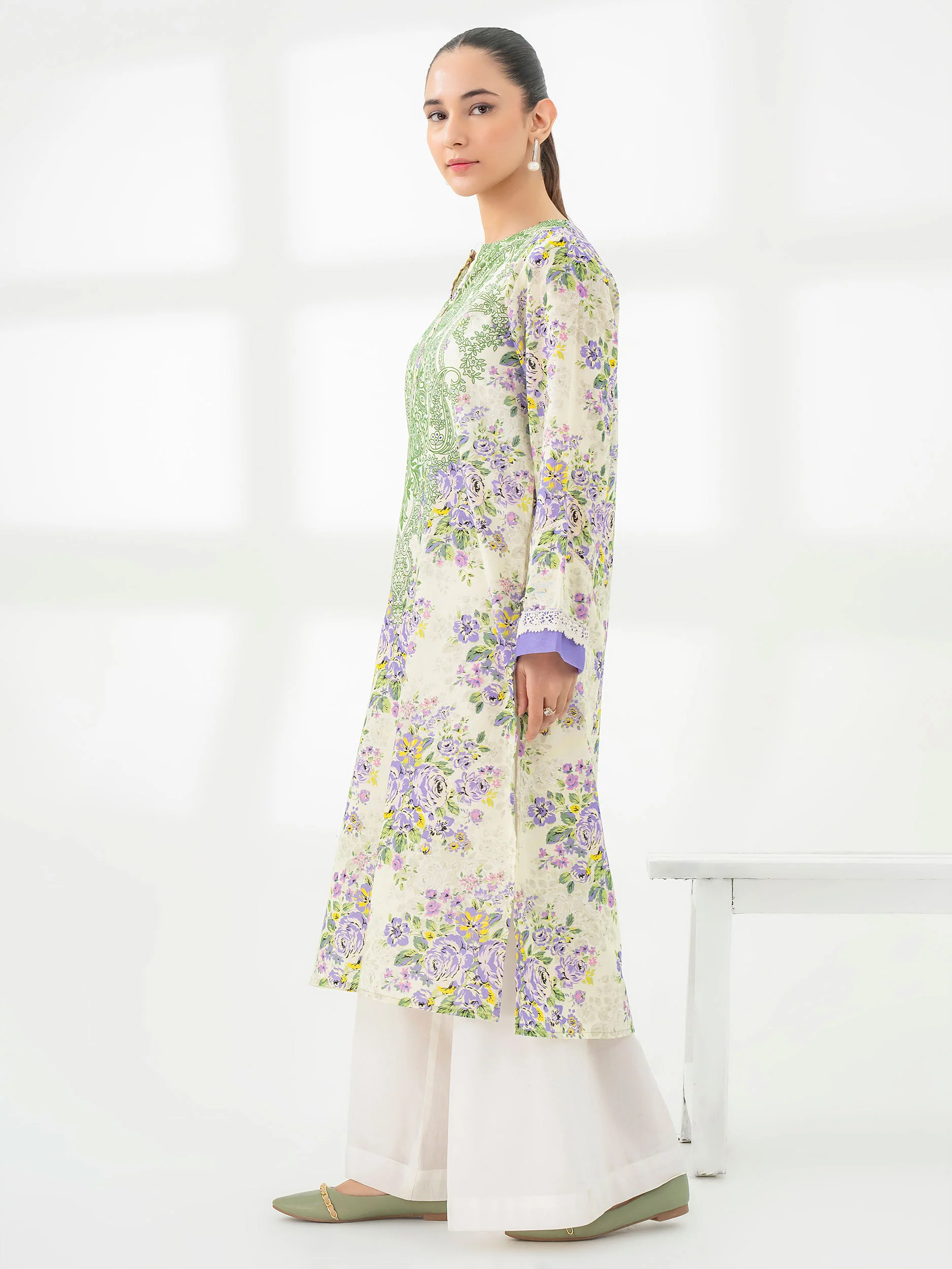 Khaddar Shirt-Printed (Pret) - Image 4