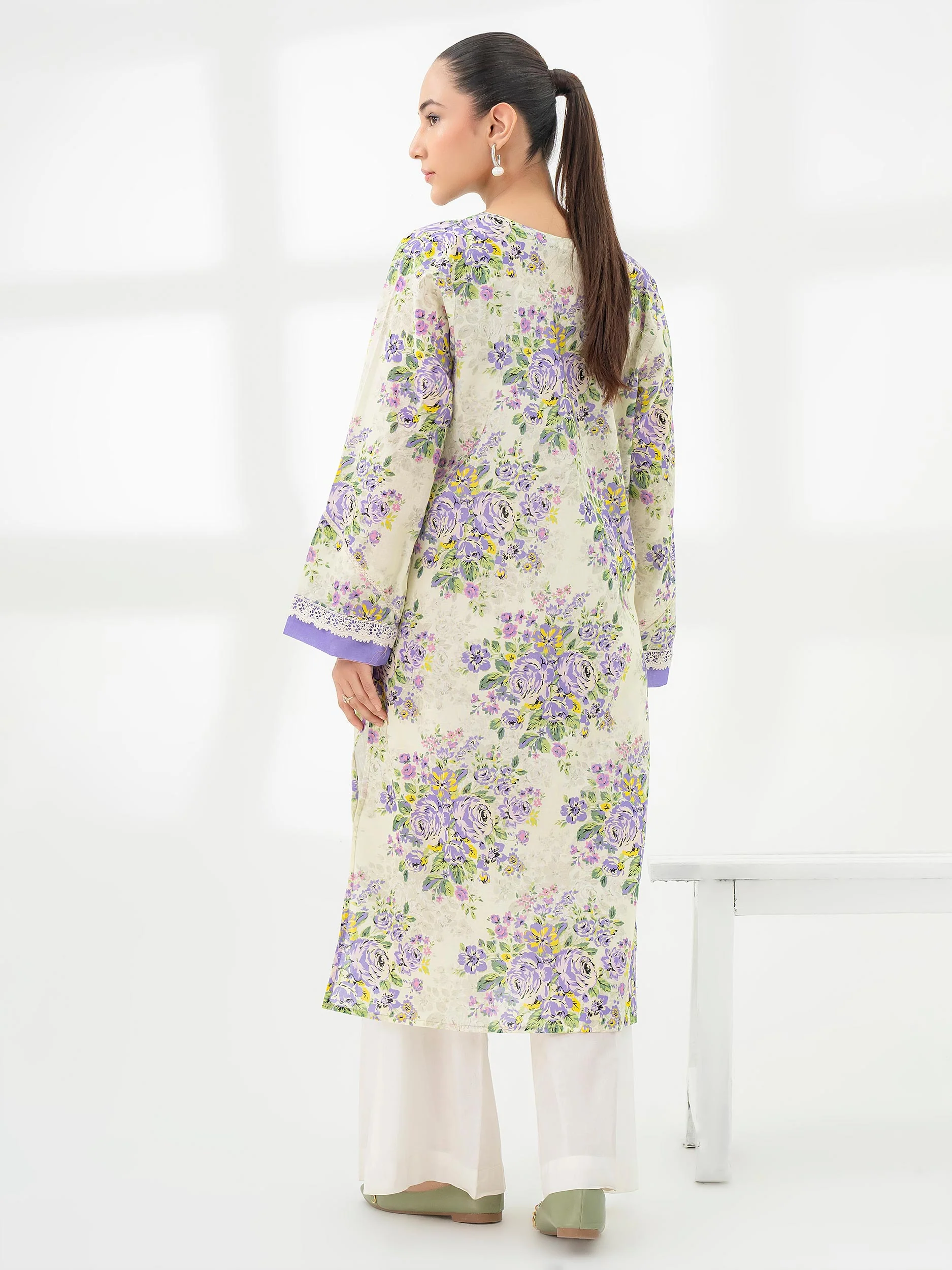 Khaddar Shirt-Printed (Pret) - Image 5
