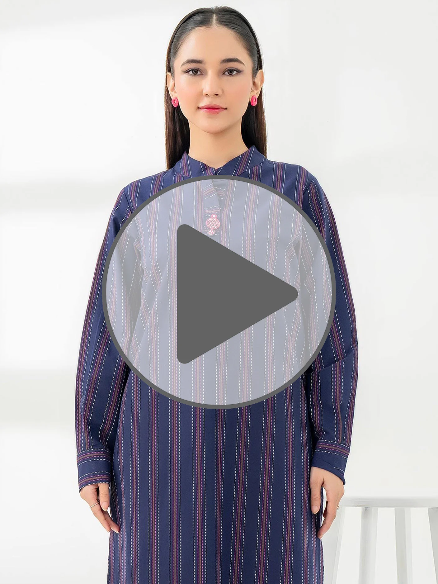 2 Piece Yarn Dyed Suit-Embroidered (Pret) - Image 7