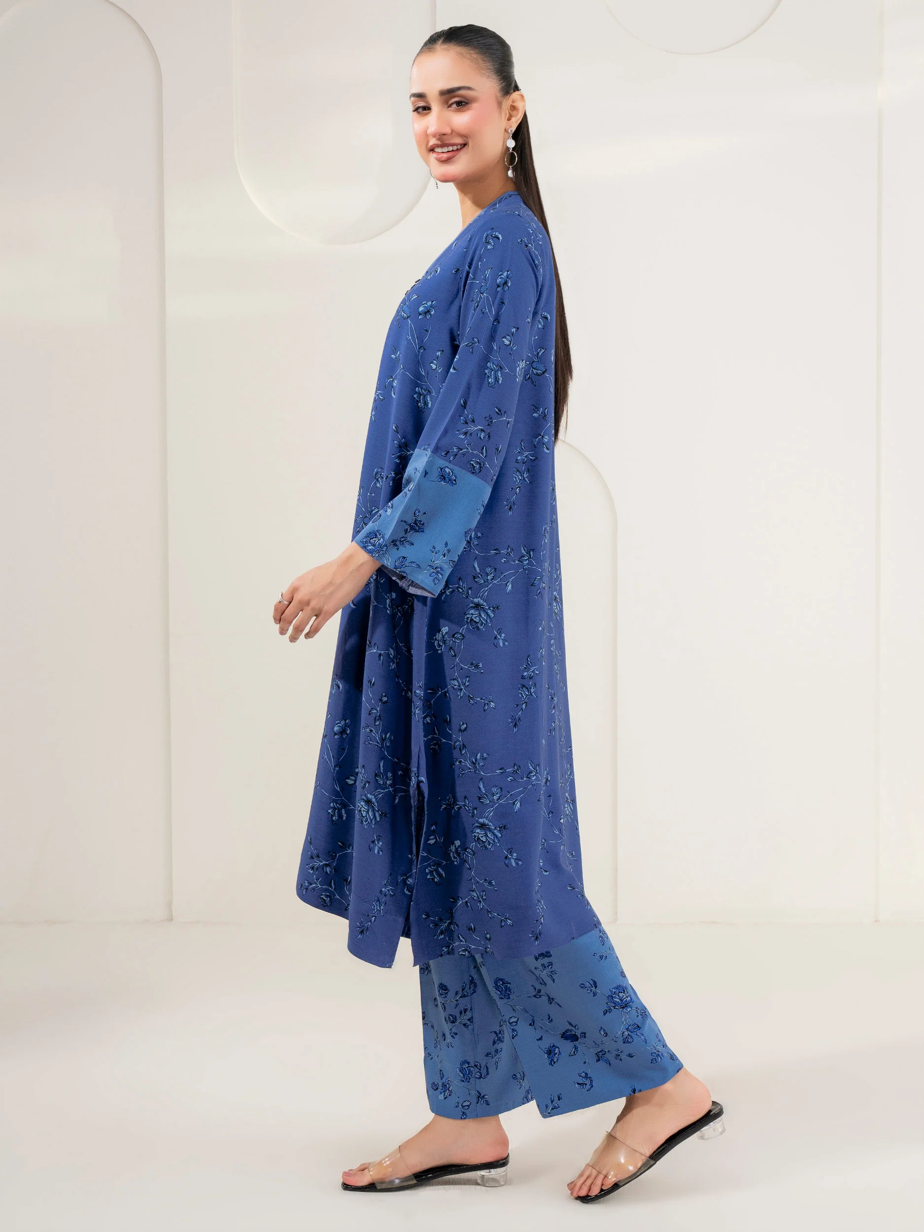 2 Piece Linen Suit-Printed (Pret) - Image 3