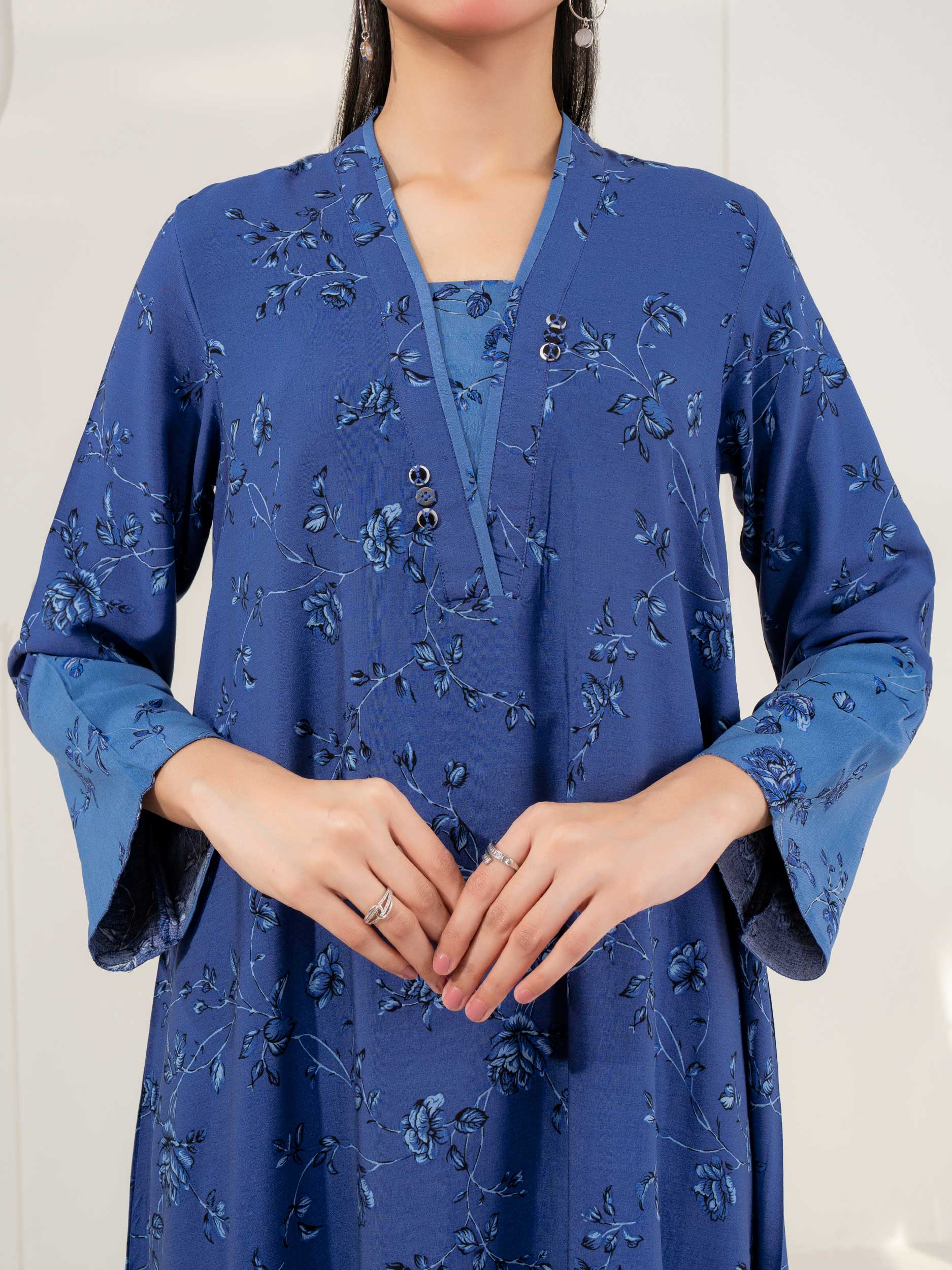 2 Piece Linen Suit-Printed (Pret) - Image 6