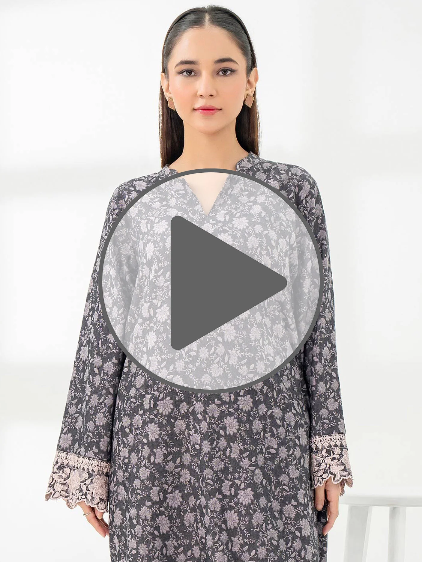 2 Piece Jacquard Suit-Embroidered (Pret) - Image 6