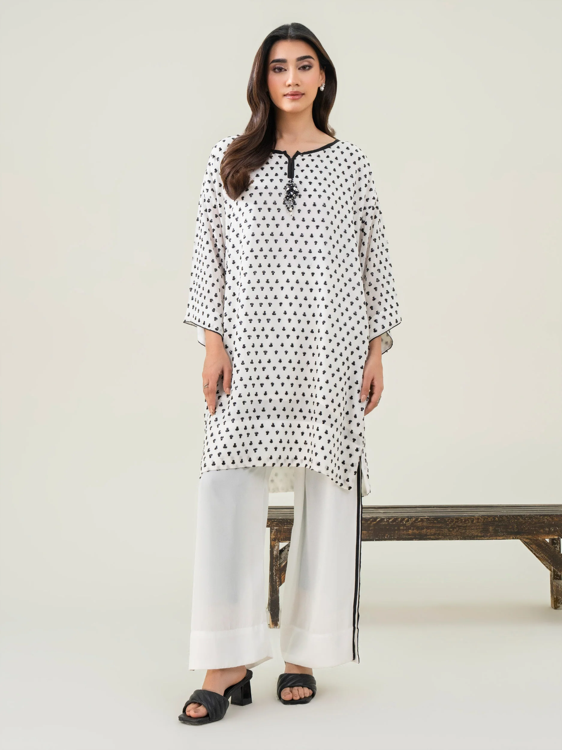 2 Piece Chiffon Suit-Printed (Pret) - Image 2