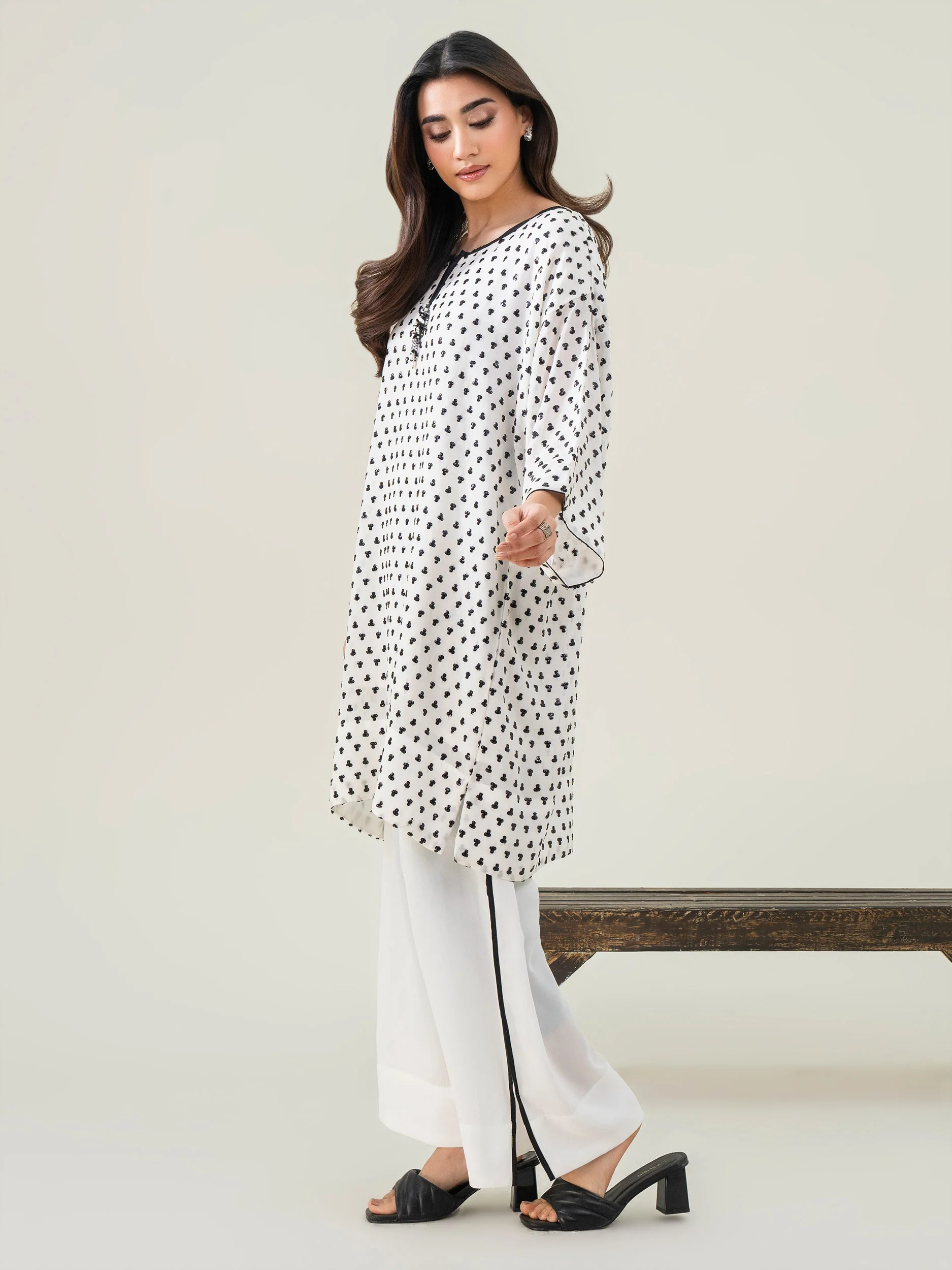 2 Piece Chiffon Suit-Printed (Pret) - Image 4