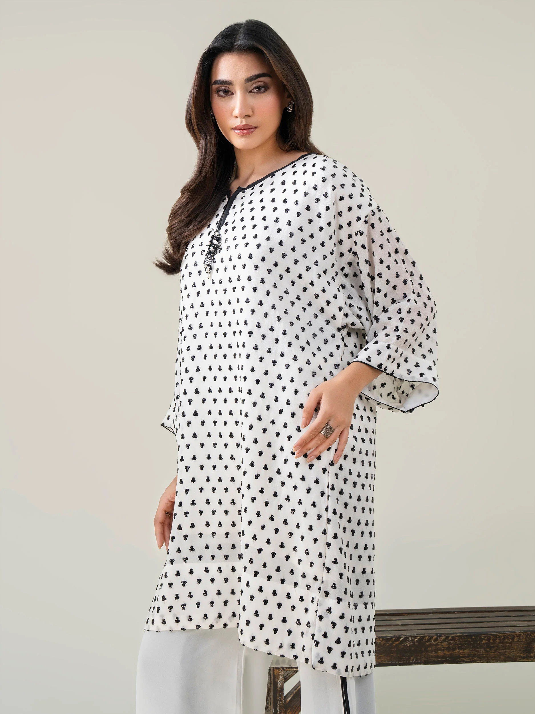 2 Piece Chiffon Suit-Printed (Pret) - Image 5