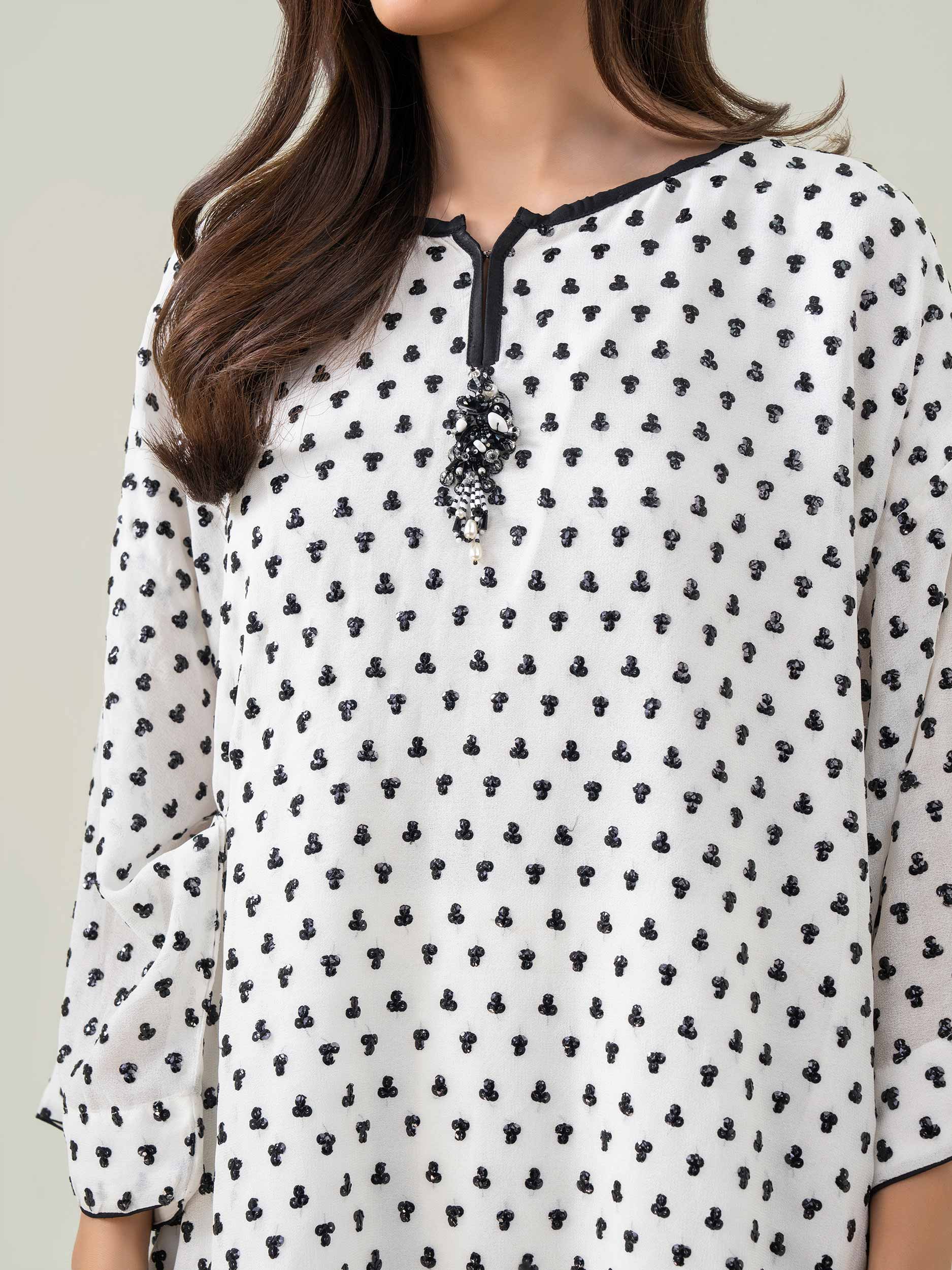 2 Piece Chiffon Suit-Printed (Pret) - Image 6
