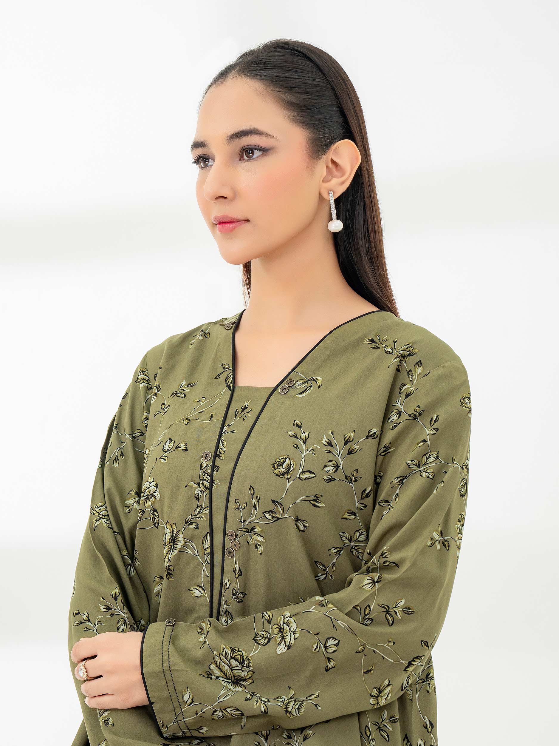 2 Piece Linen Suit-Printed (Pret) - Image 3