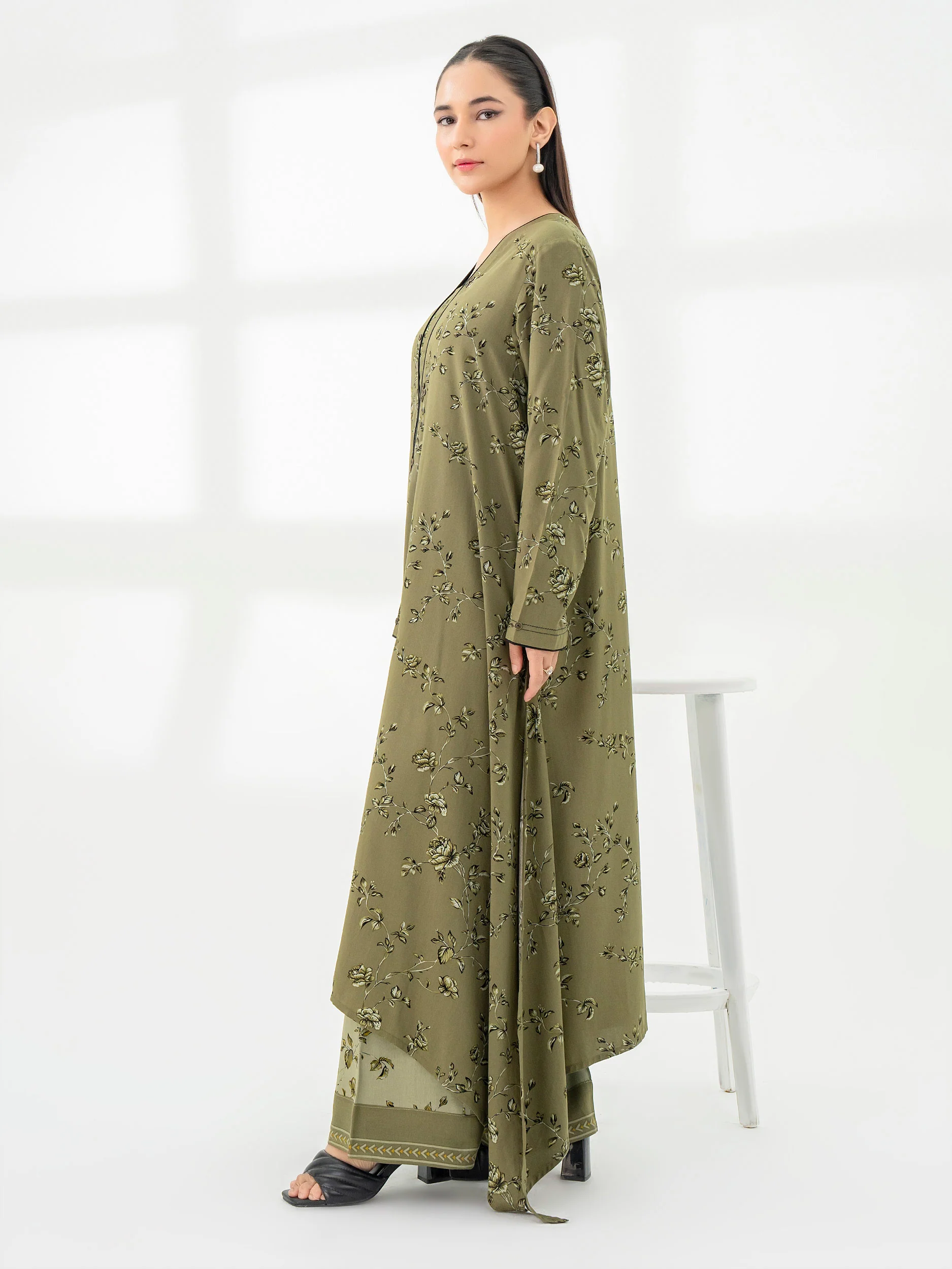 2 Piece Linen Suit-Printed (Pret) - Image 4