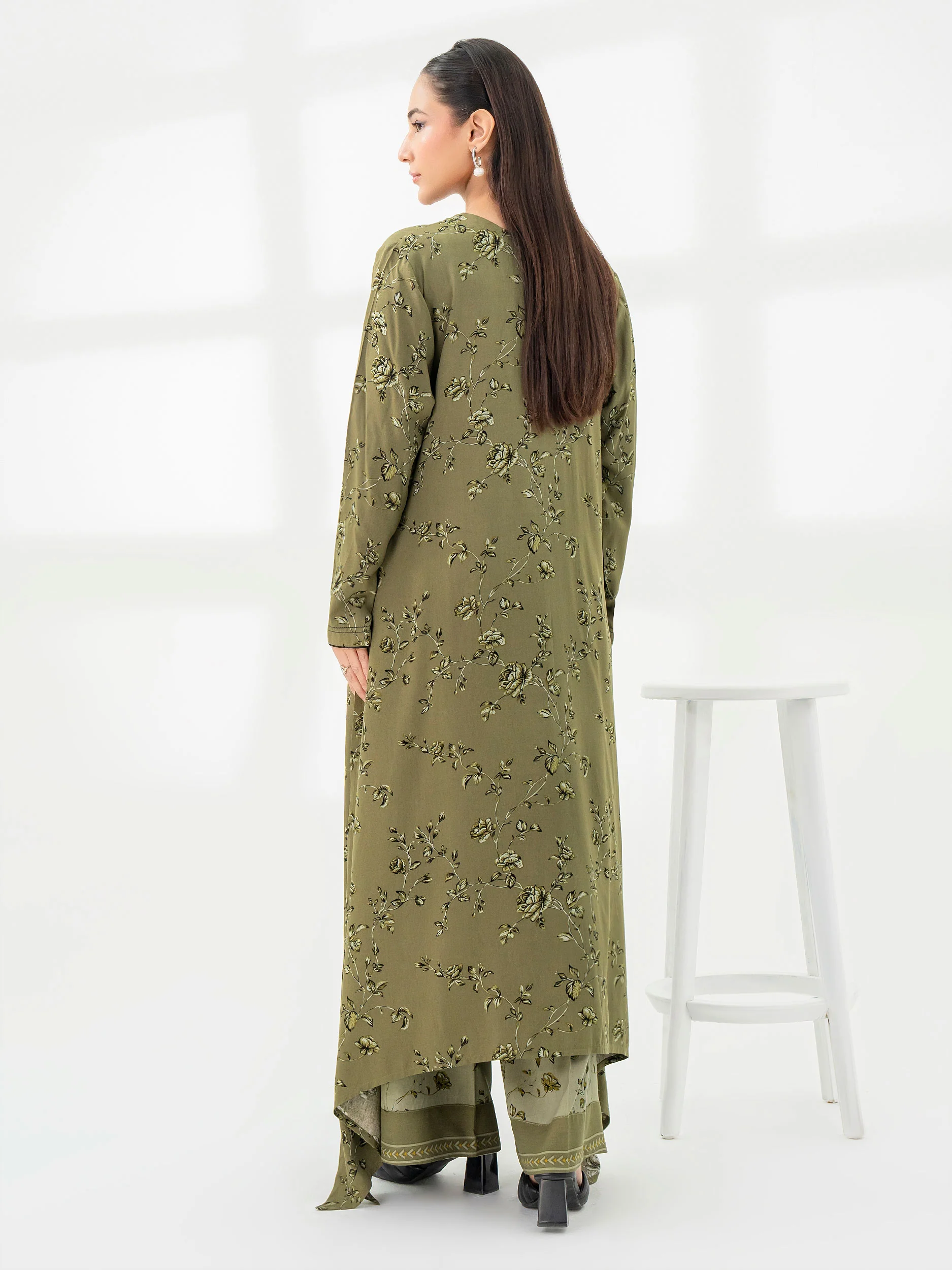 2 Piece Linen Suit-Printed (Pret) - Image 5