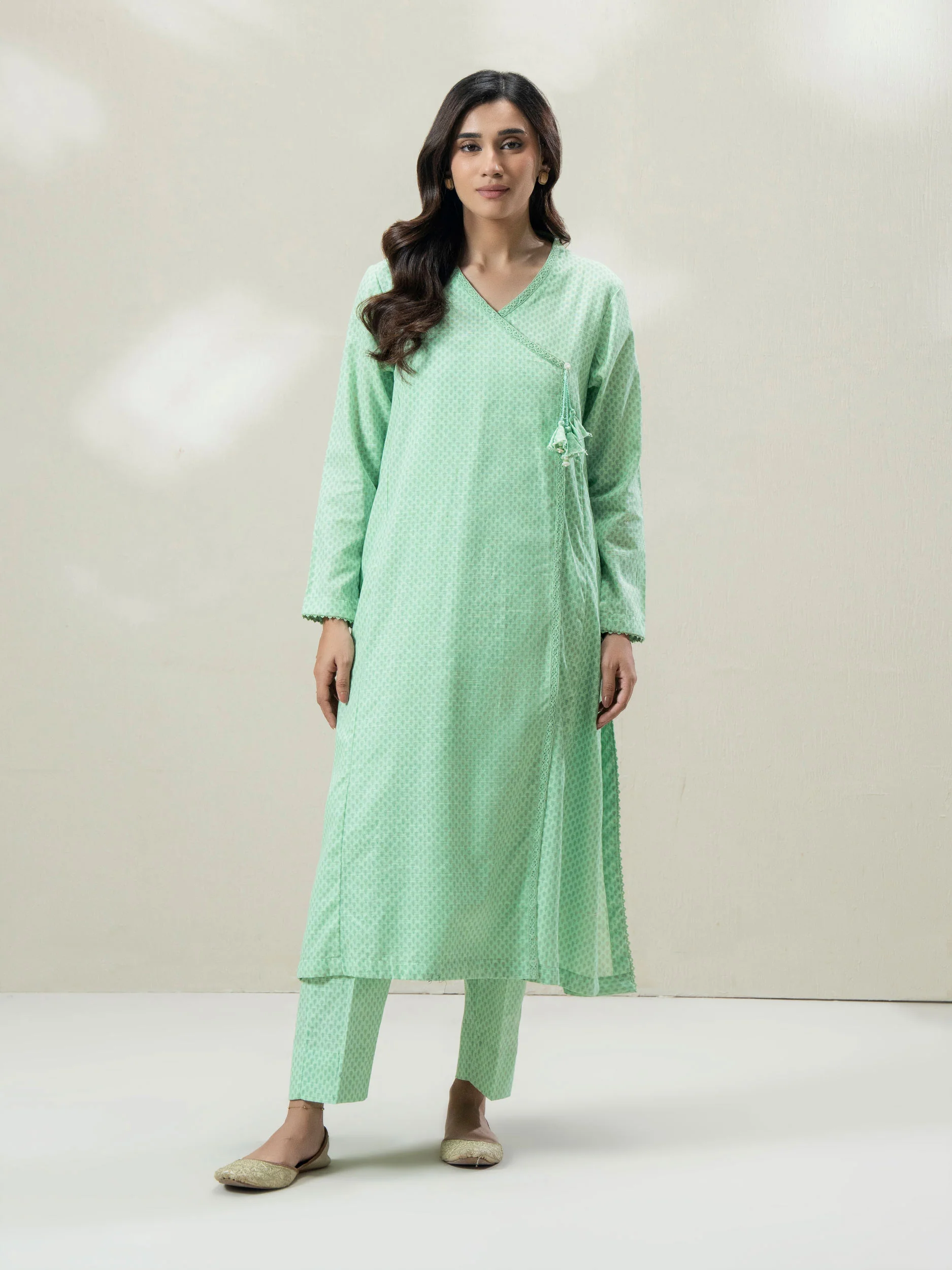 2-Piece Slub Khaddar Suit (Pret) - Image 2