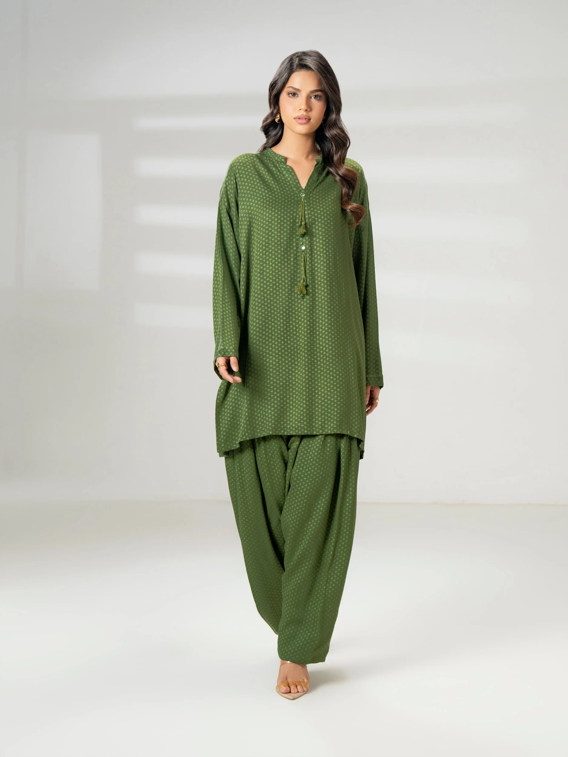 2 Piece Stone Suit-Printed (Pret) - Image 2