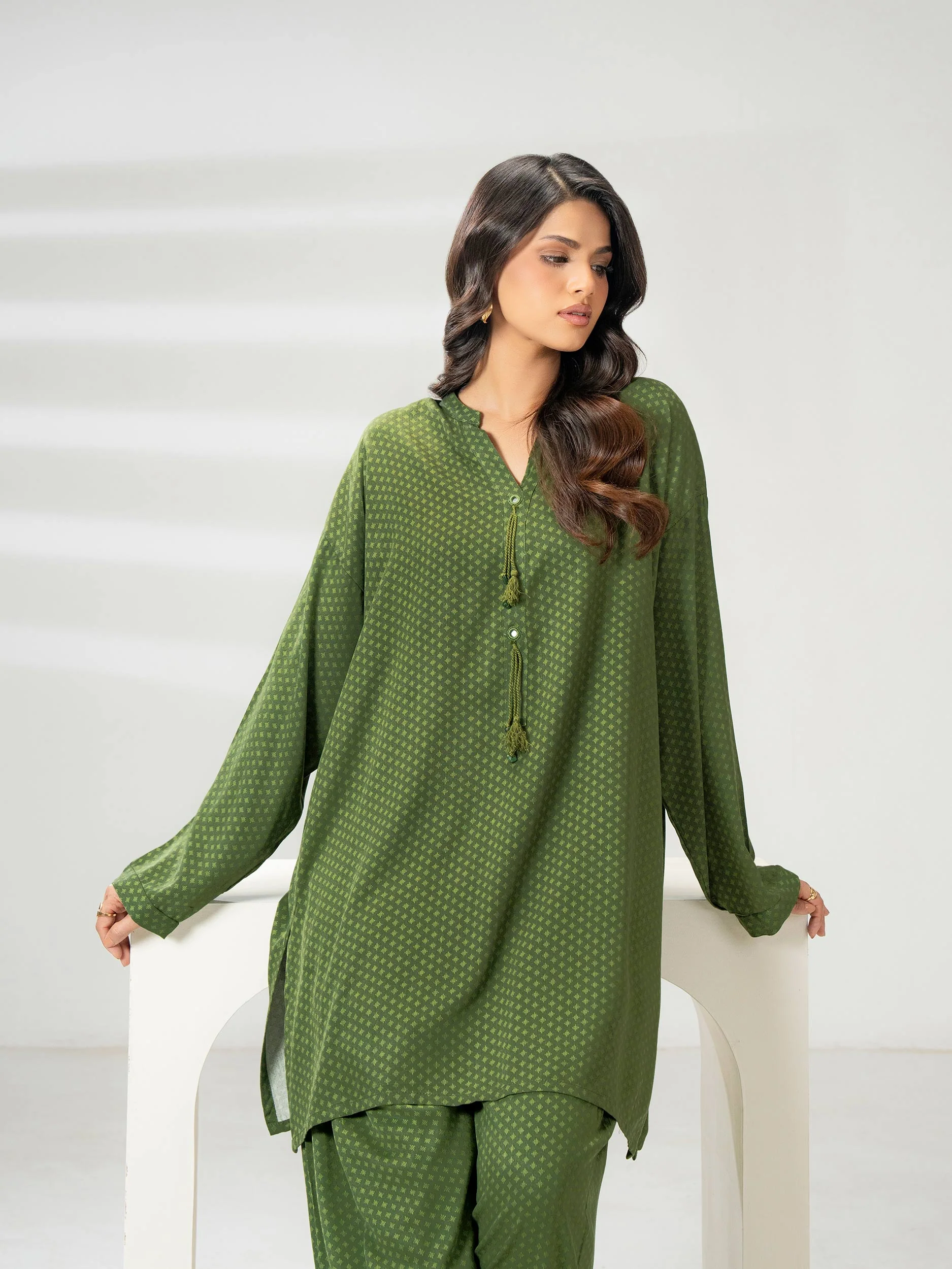 2 Piece Stone Suit-Printed (Pret) - Image 7