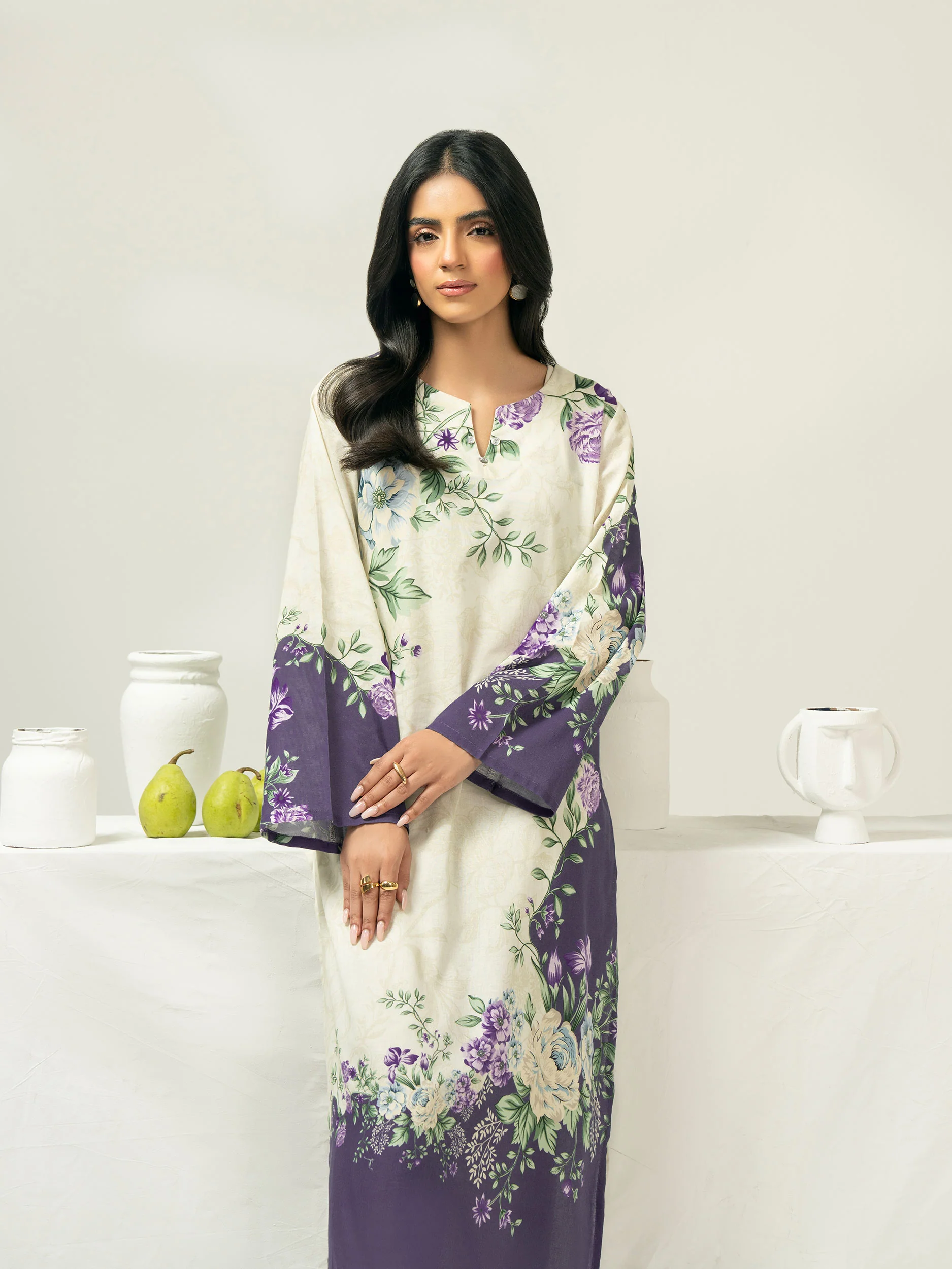 Khaddar Shirt-Printed (Pret) - Image 2