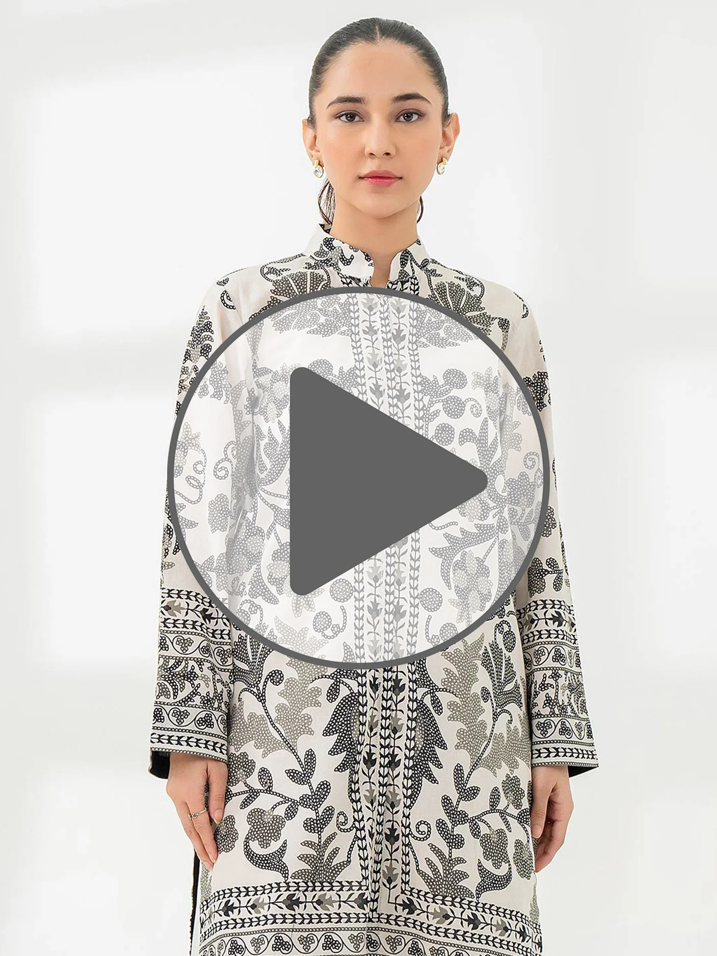 Khaddar Shirt-Printed (Pret) - Image 7
