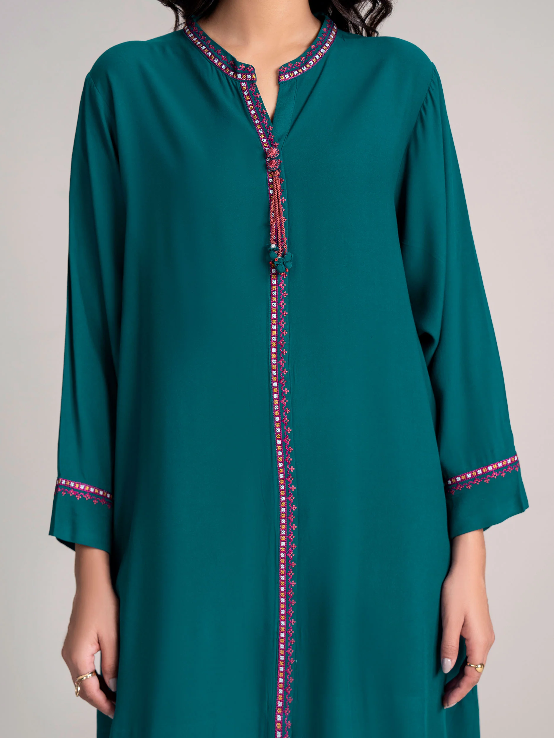 2 Piece Stone Suit- Embroidered (Pret) - Image 6