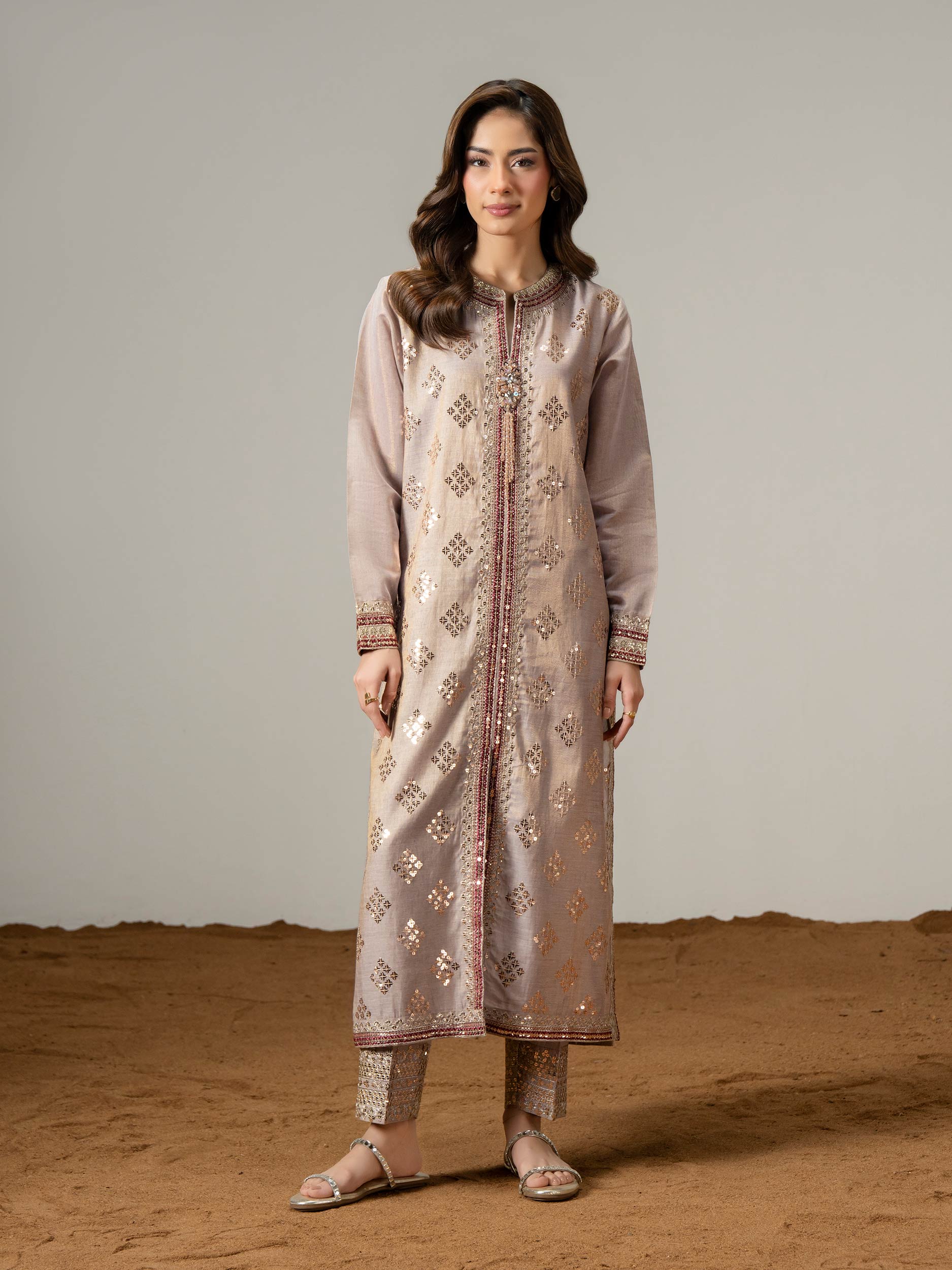 2 Piece Lawn Suit-Embroidered (Pret) - Image 2