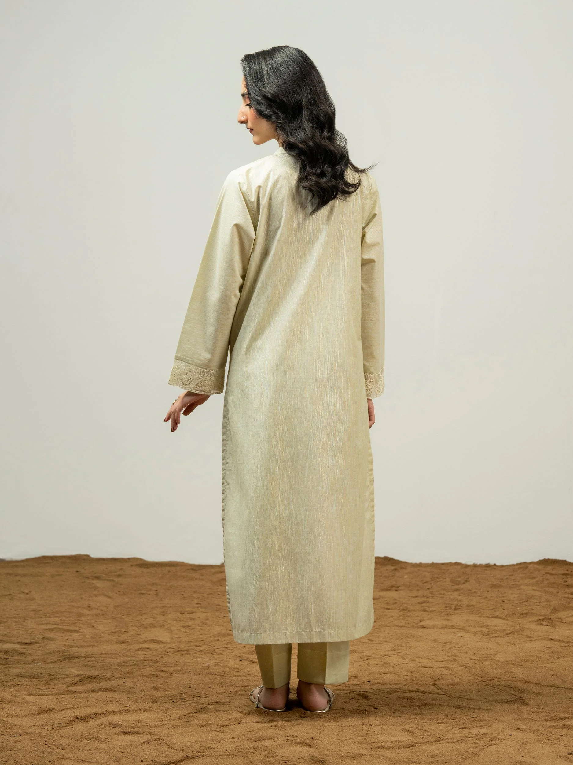 2 Piece Zari Suit-Embroidered (Pret) - Image 5