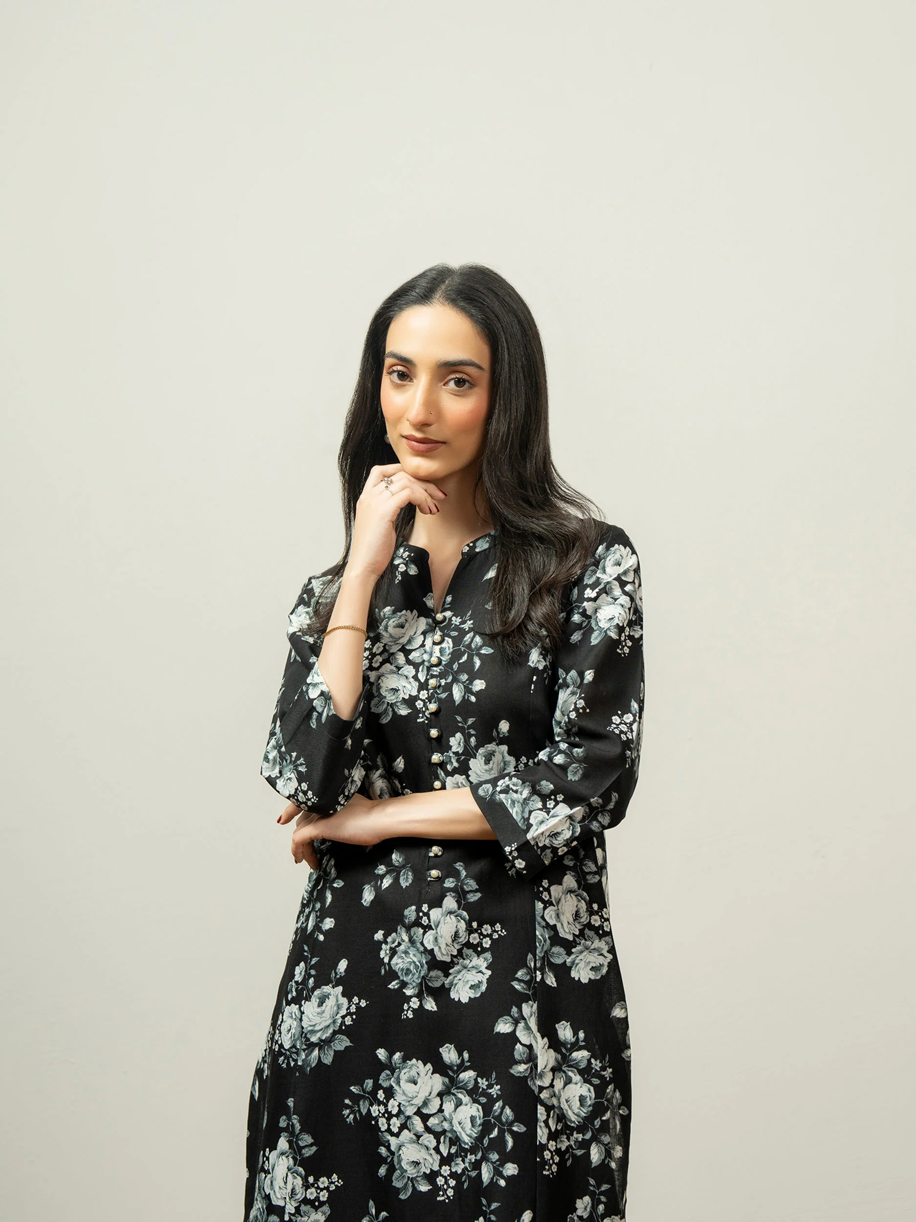 Khaddar Shirt-Printed (Pret) - Image 8