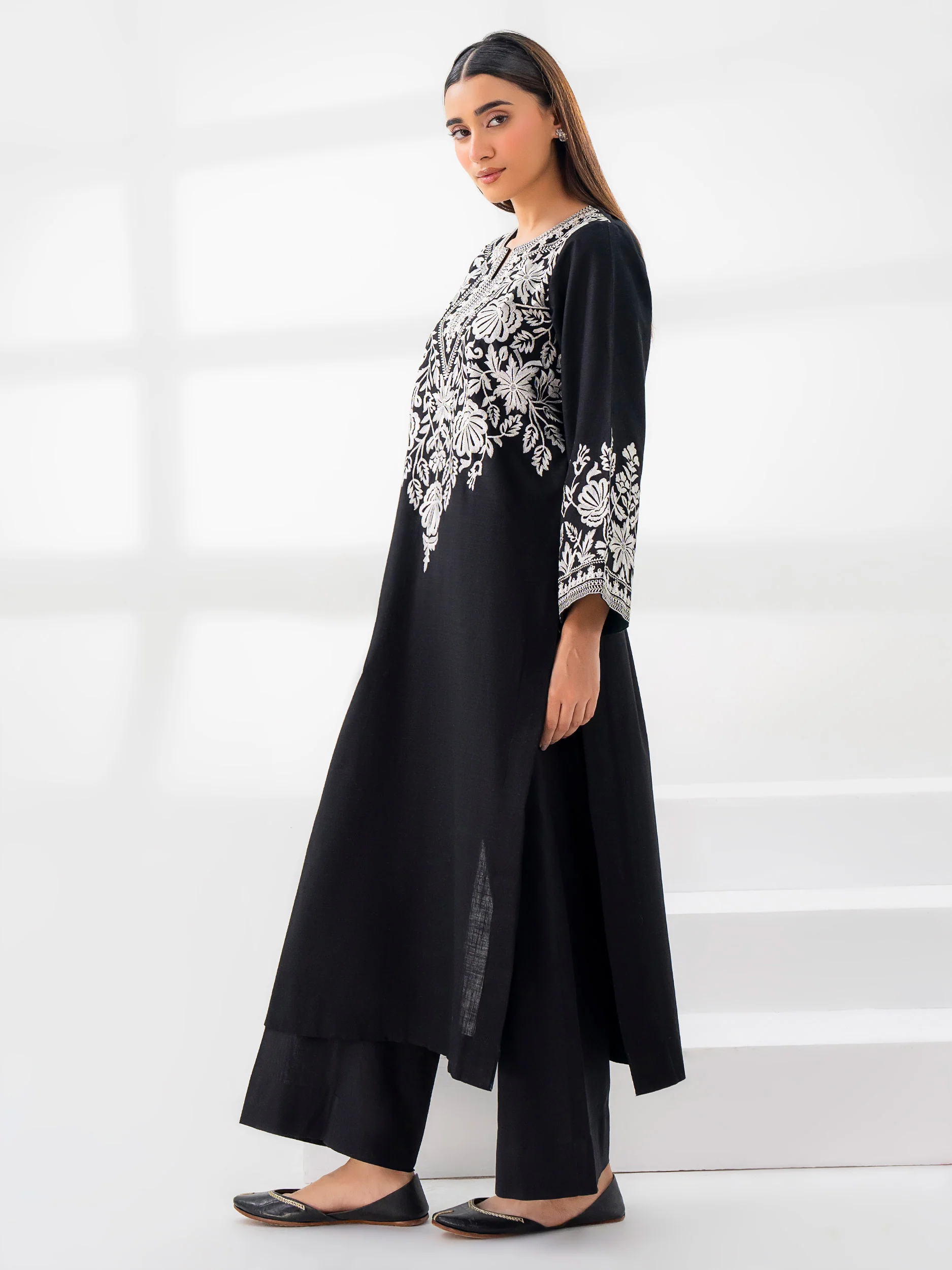 Khaddar Shirt-Embroidered (Pret) - Image 4