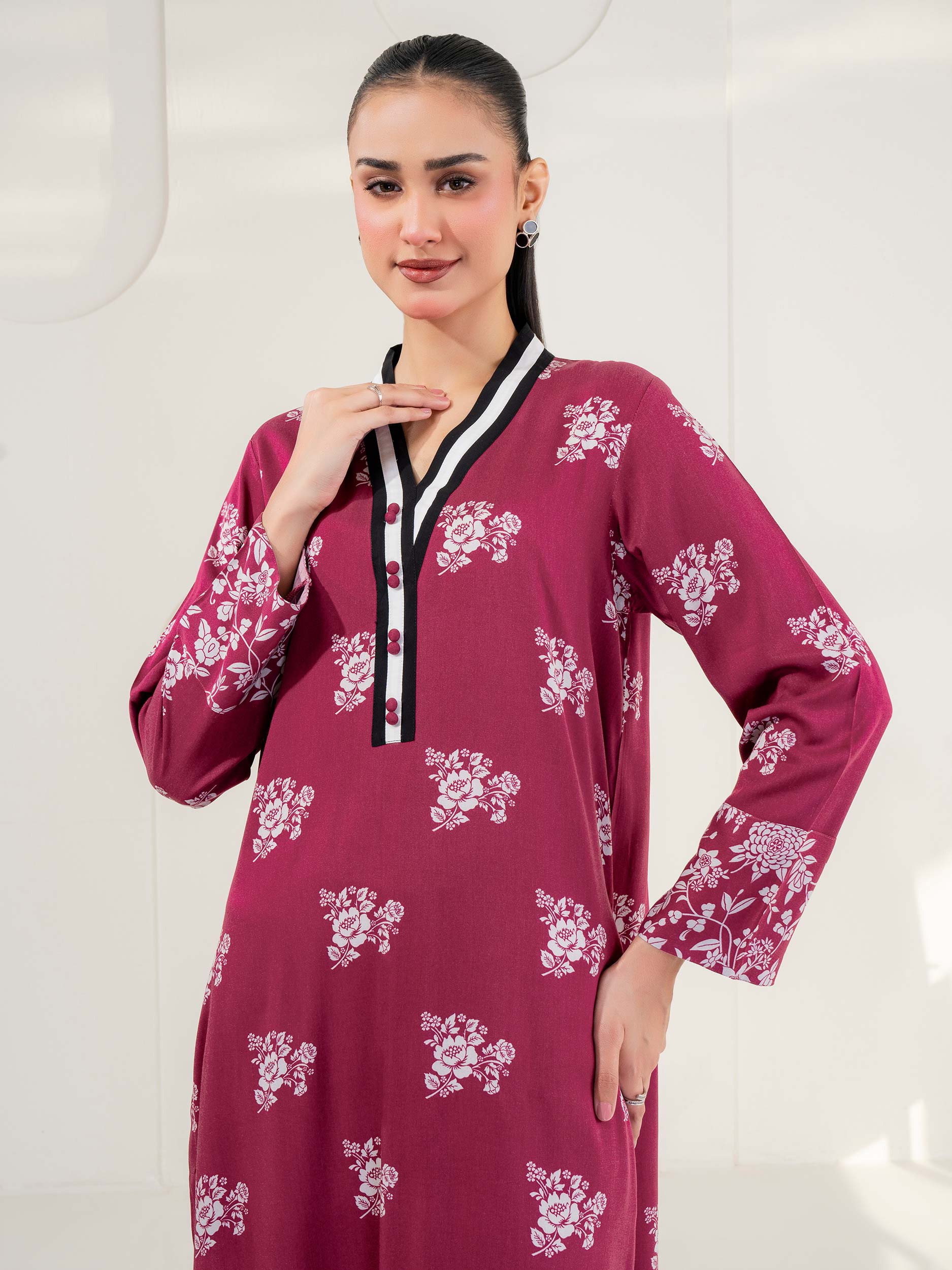 2 Piece Stone Suit-Printed (Pret) - Image 5