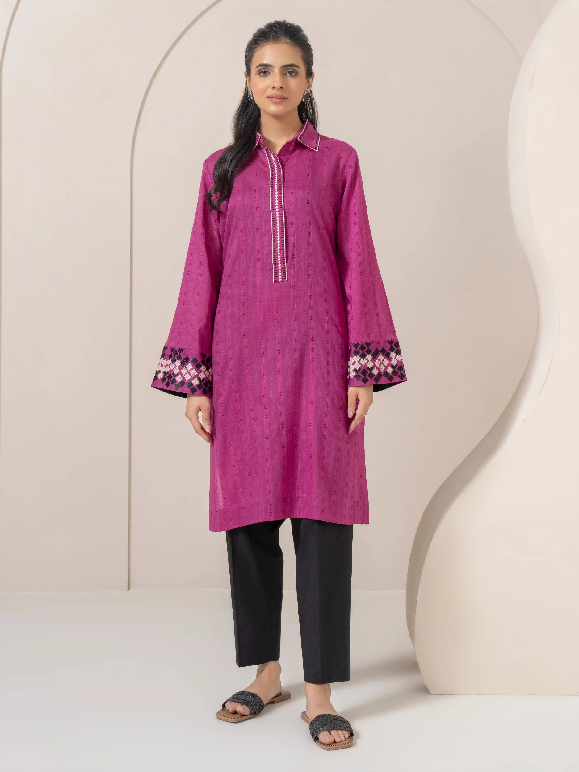 Lawn Shirt-Embroidered (Pret) - Image 2