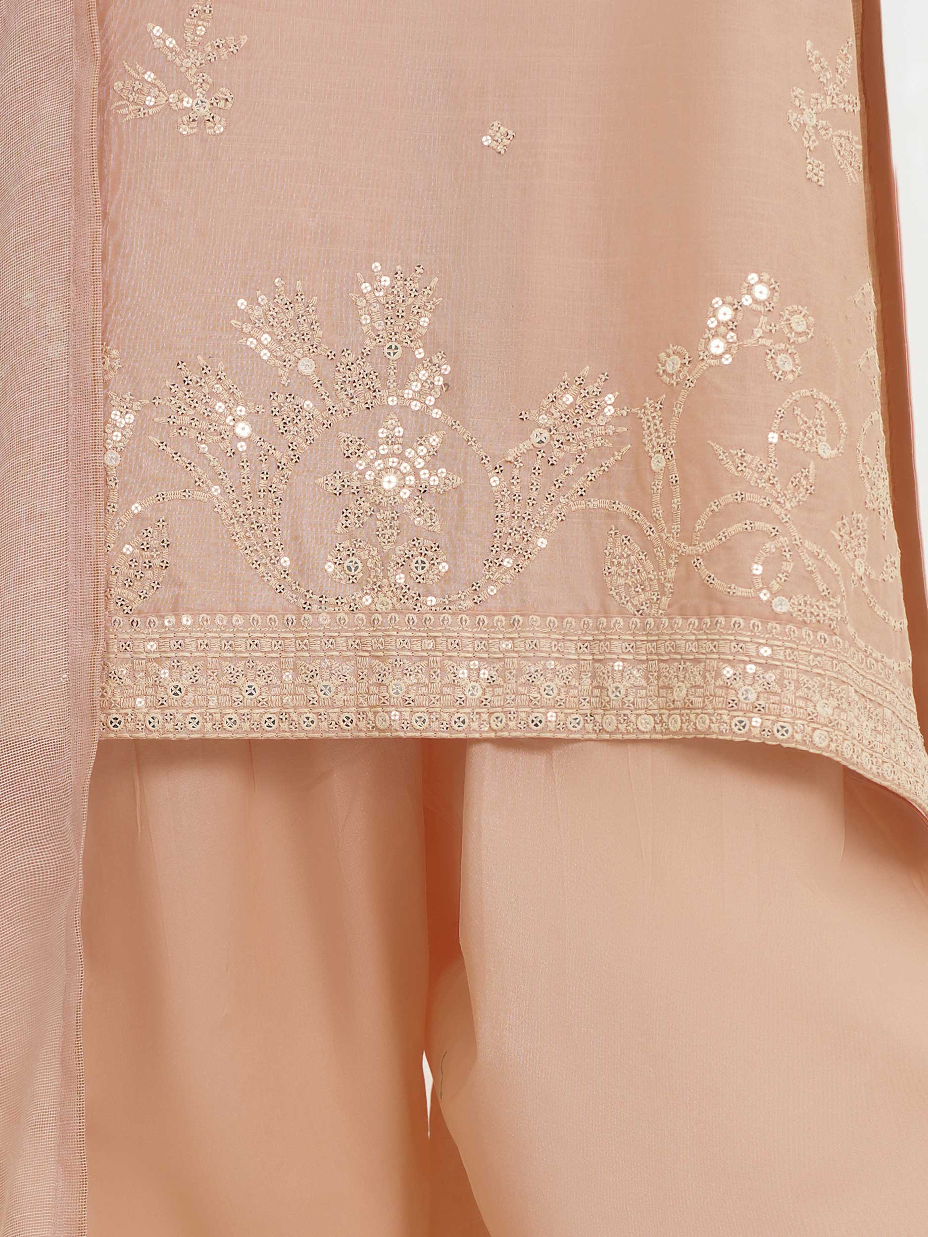 3 Piece Lawn Slub Suit- Embroidered (Pret) - Image 5