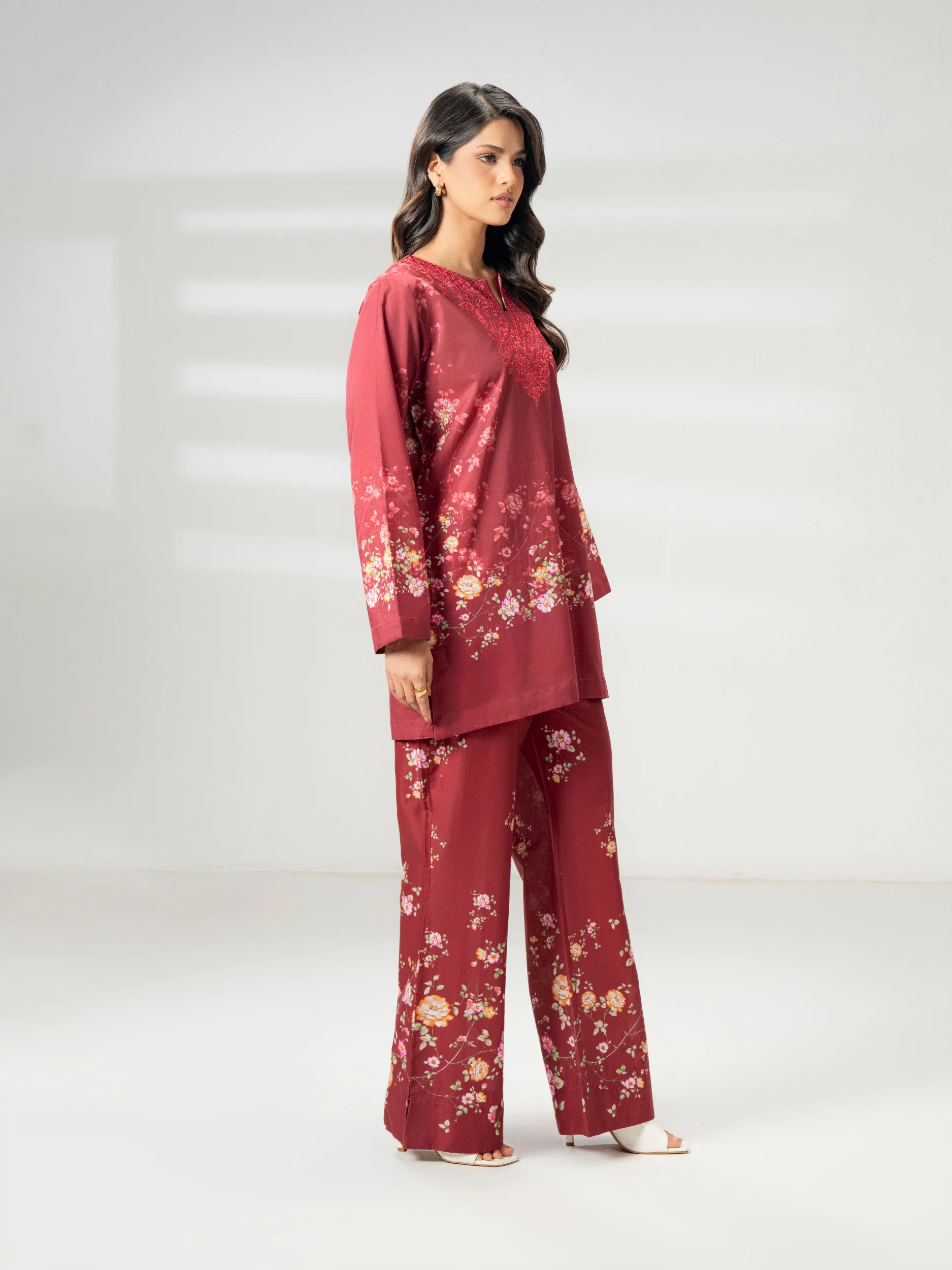 Cambric Co-ord Set-Embroidered - Image 5
