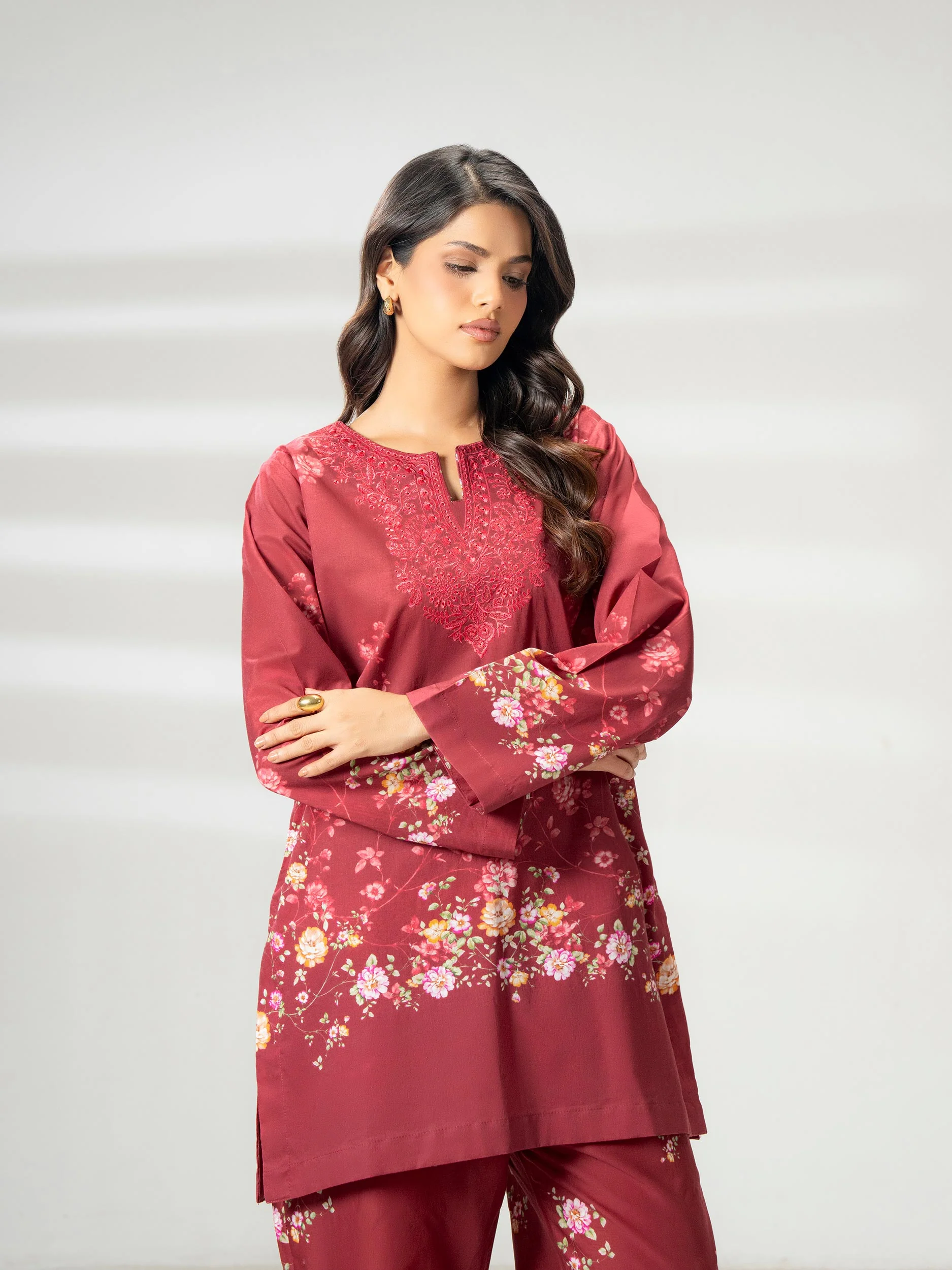 Cambric Co-ord Set-Embroidered - Image 8