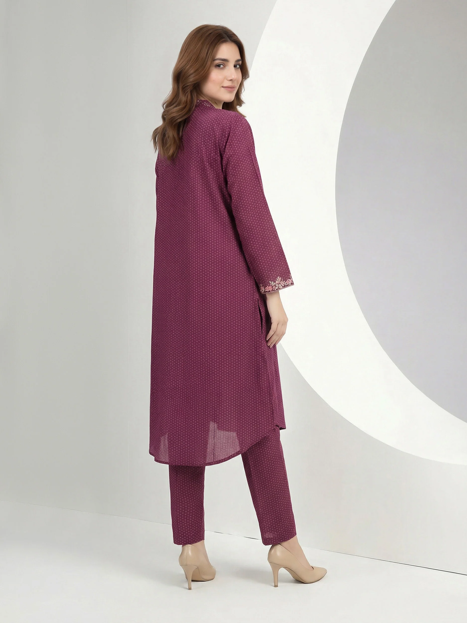 2 Piece Lawn Suit- Embroidered (Pret) - Image 2