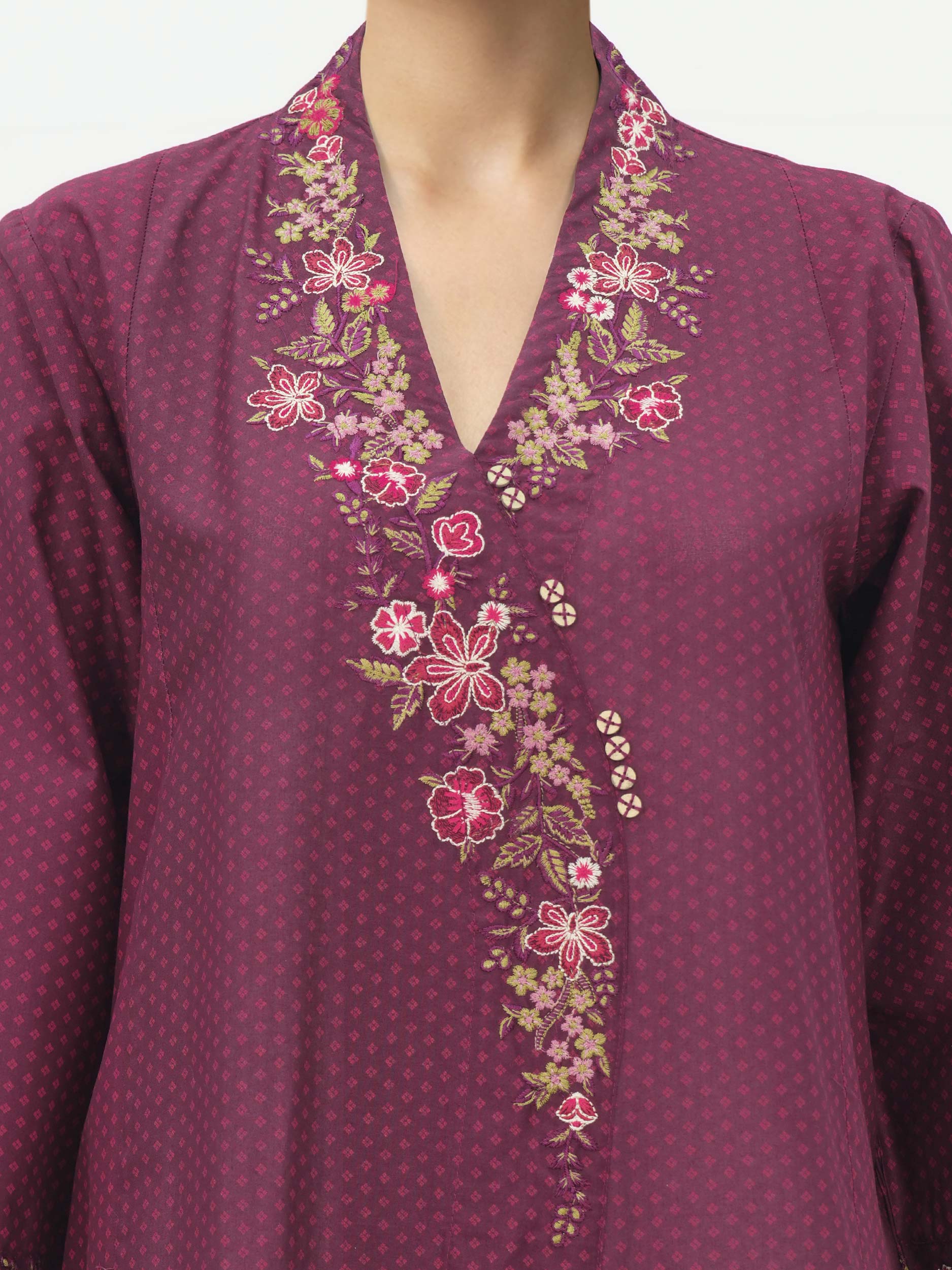 2 Piece Lawn Suit- Embroidered (Pret) - Image 3