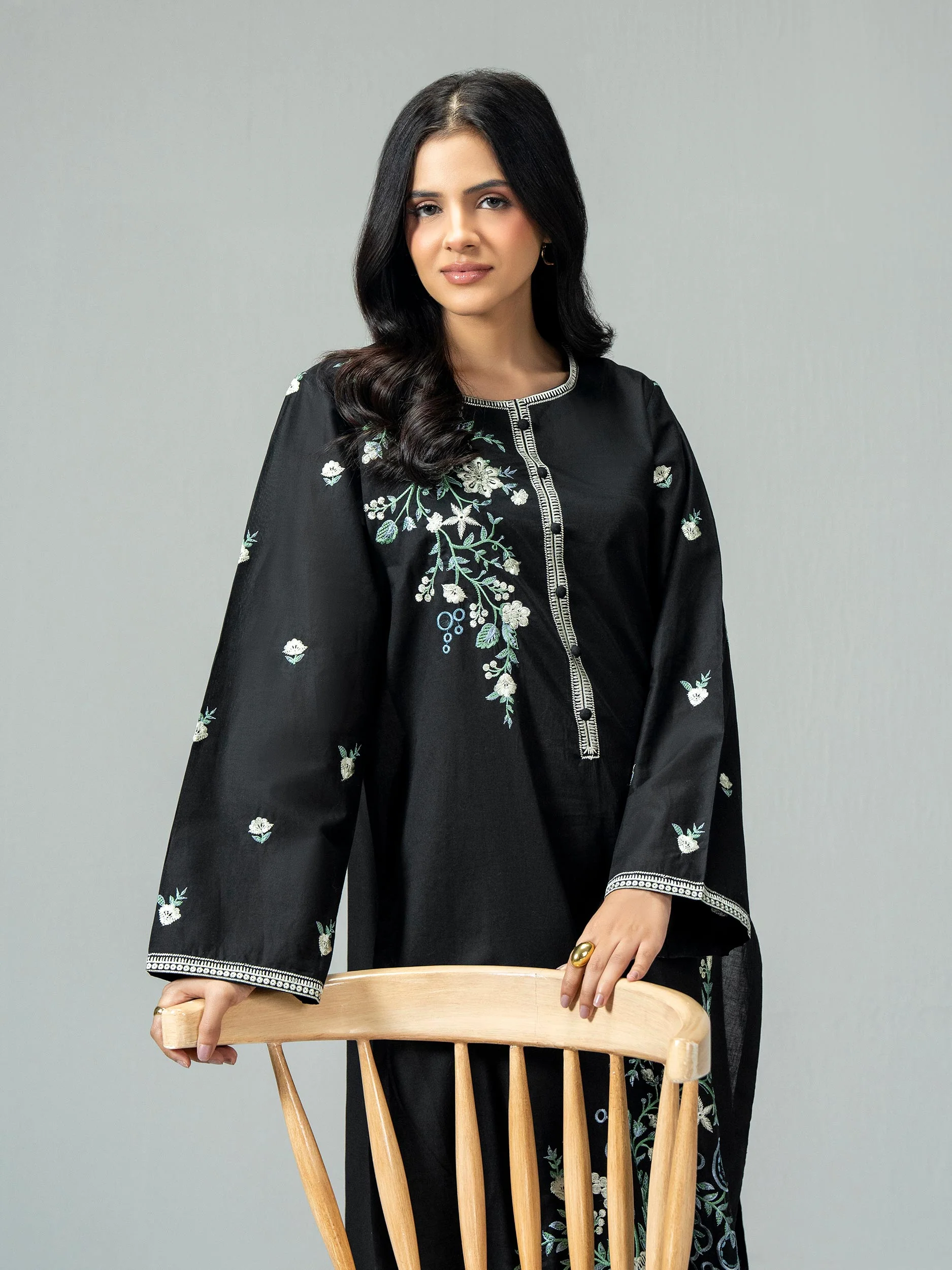 Cambric Shirt-Embroidered (Pret) - Image 5