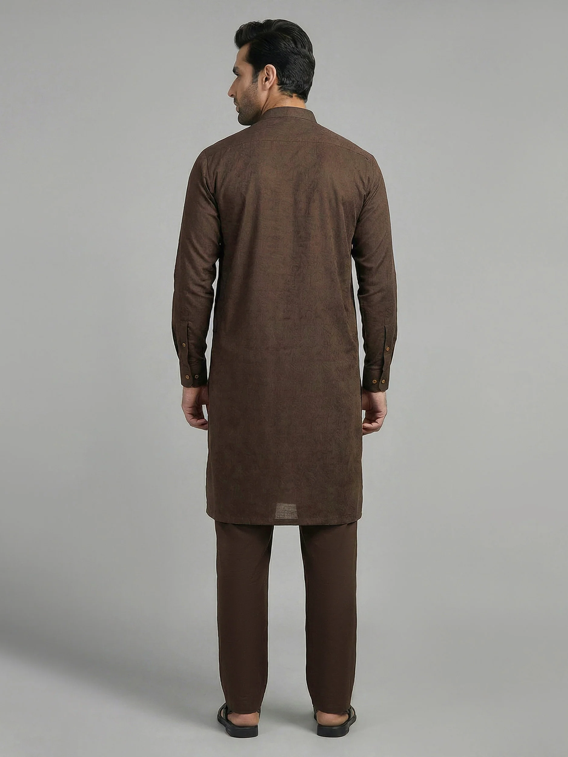 Self Jacquard Suit - Image 2