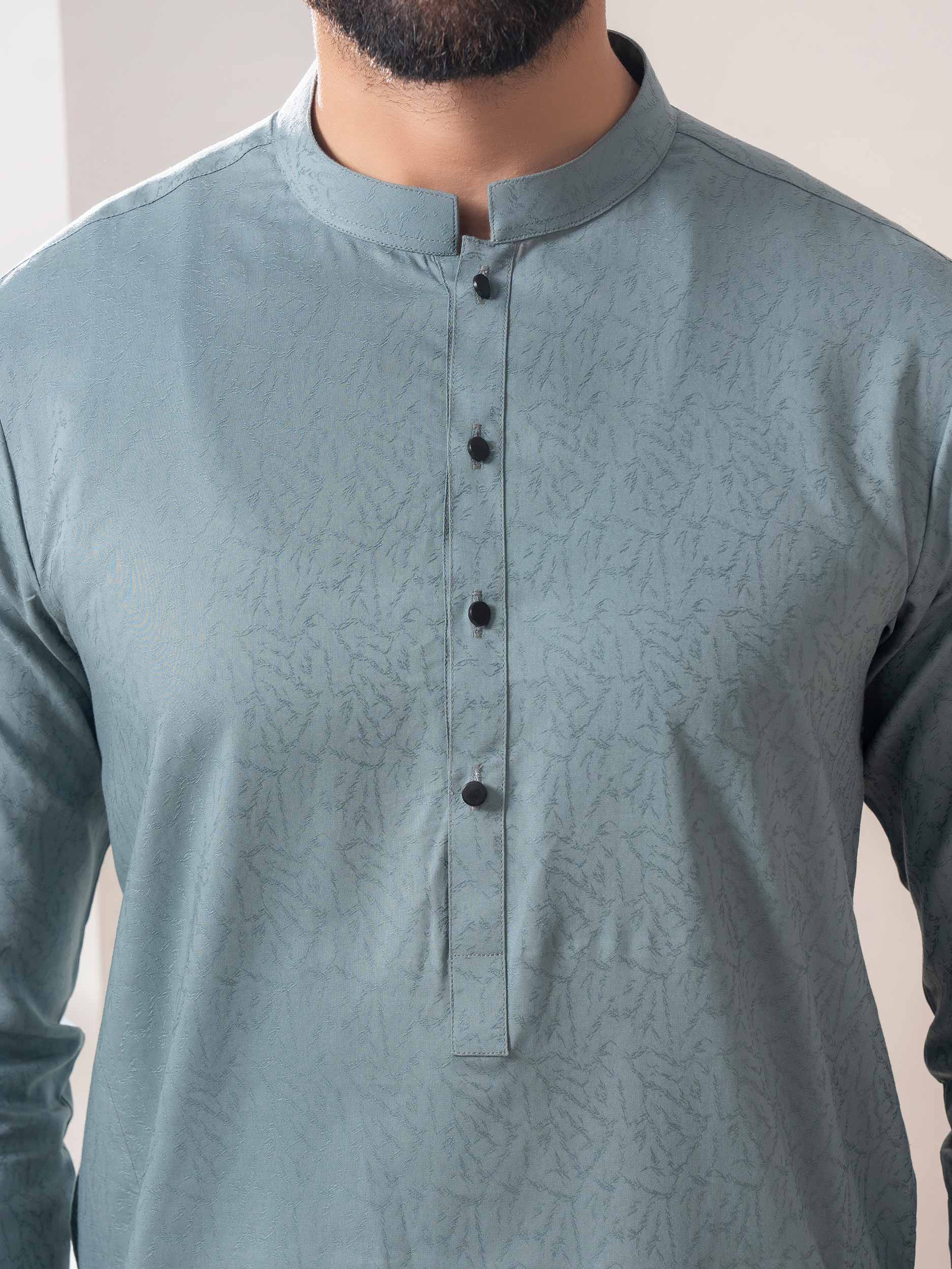 Self Jacquard Suit - Image 6