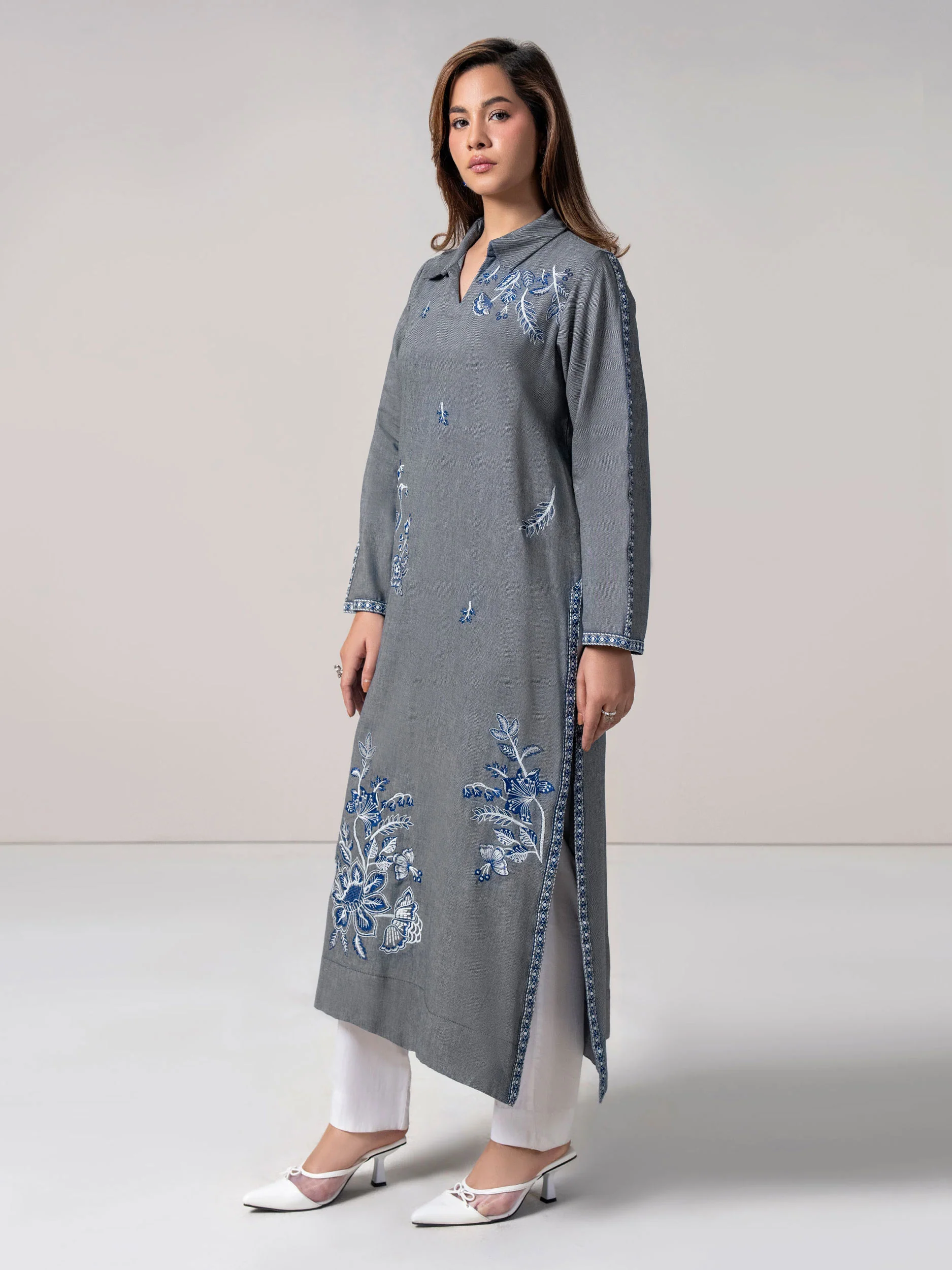 Yarn Dyed Shirt-Embroidered (Pret) - Image 2