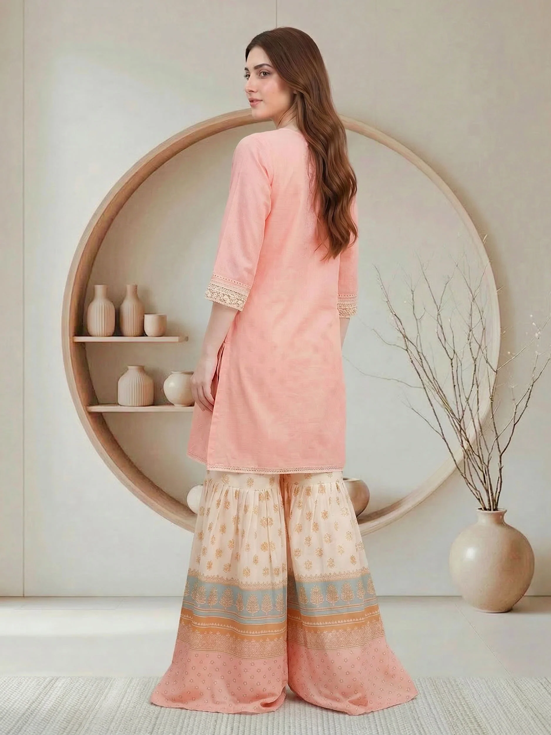 2 Piece Missouri Suit- Embroidered (Pret) - Image 3