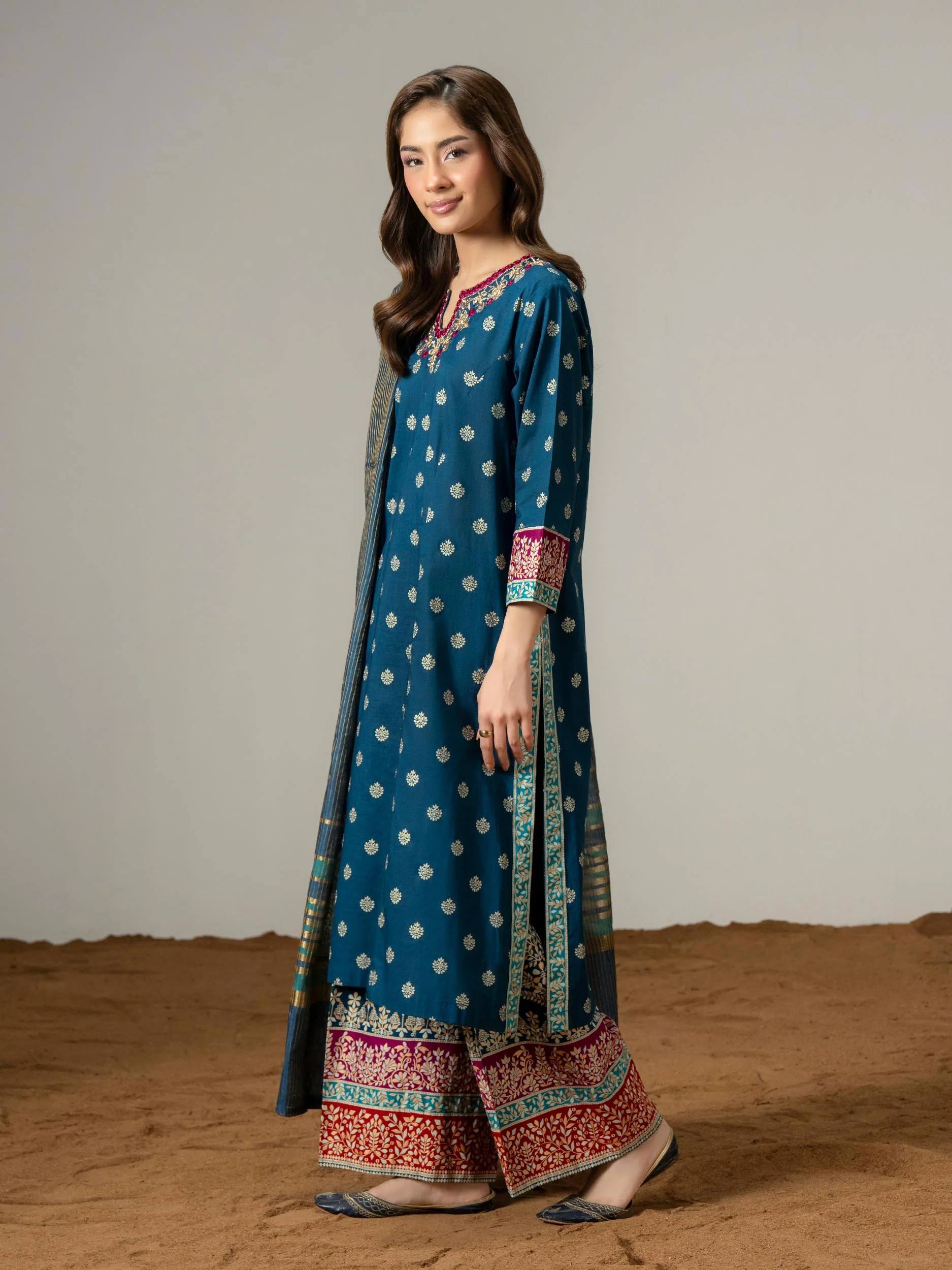 3 Piece Lawn Suit-Embroidered (Pret) - Image 3