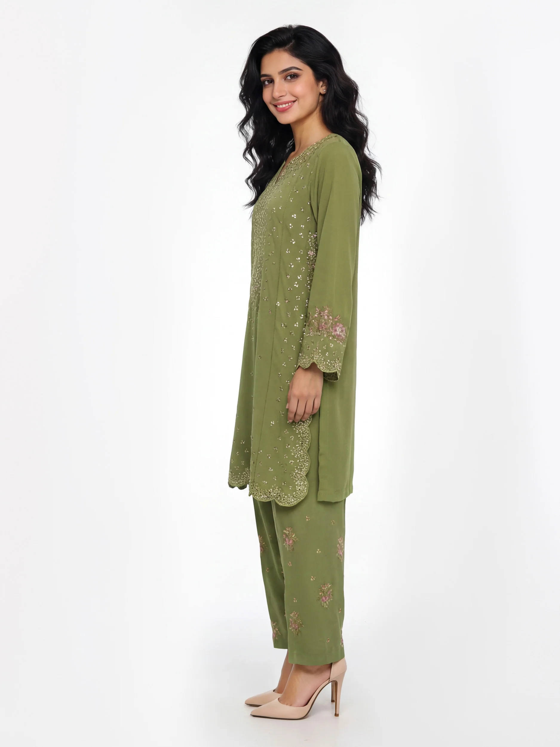 2 Piece Grip Suit- Embroidered (Pret) - Image 3