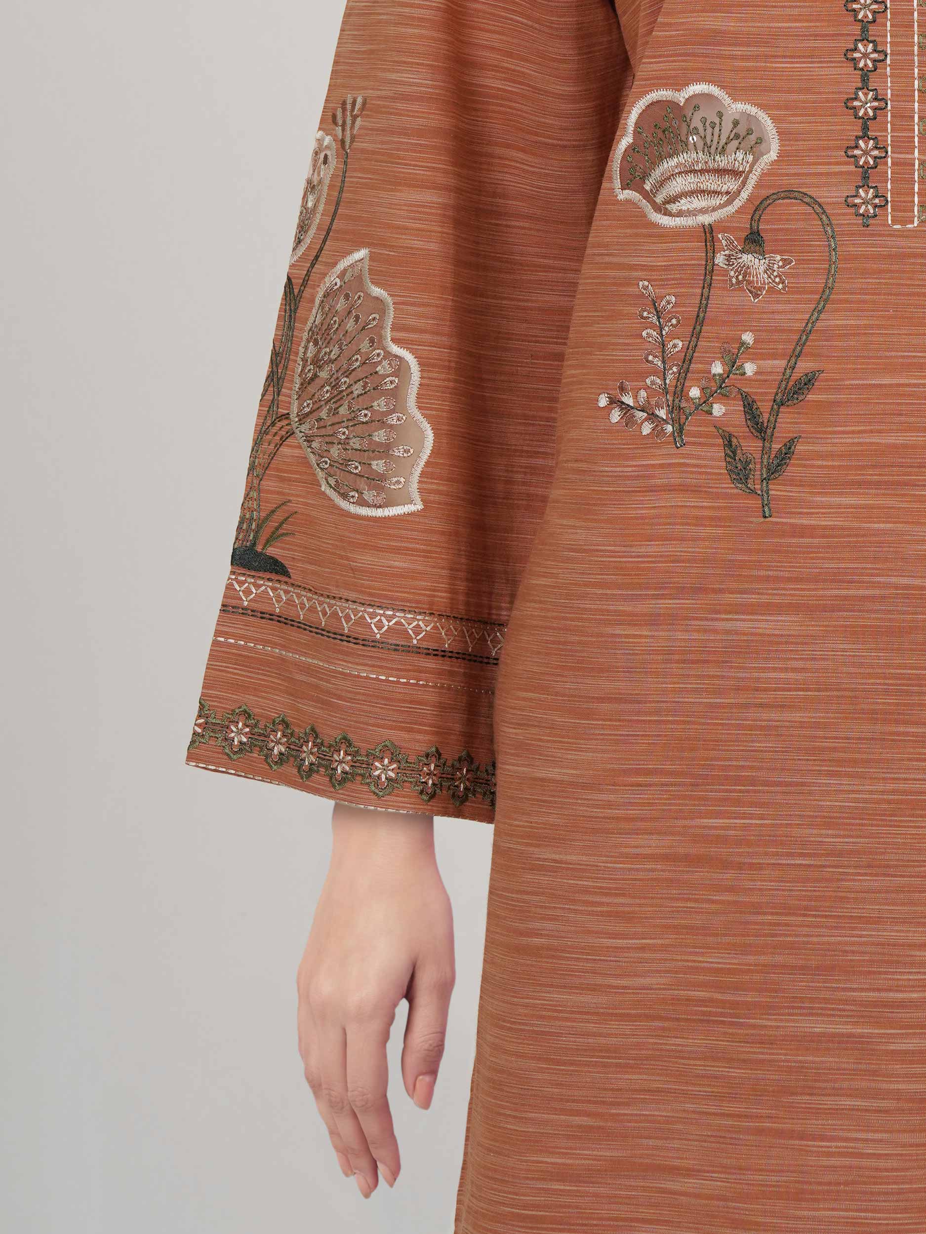 2 Piece Yarn Dyed Suit- Embroidered (Pret) - Image 5