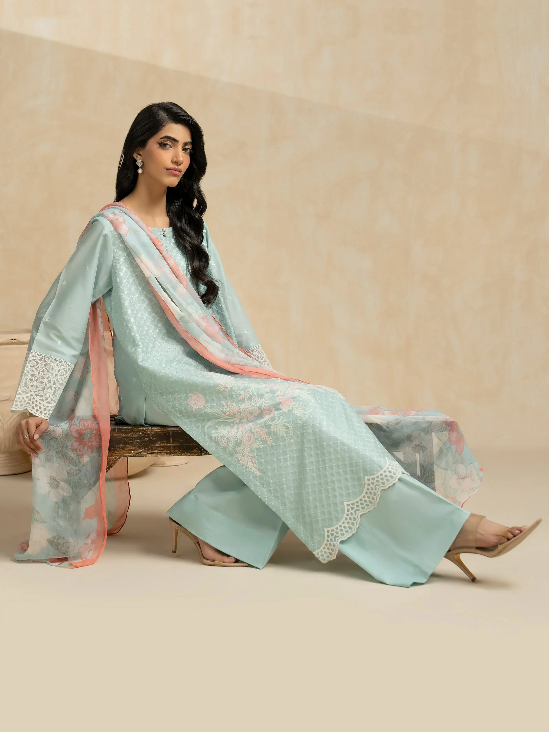 3 Piece Lawn Suit-Embroidered (Pret) - Image 4