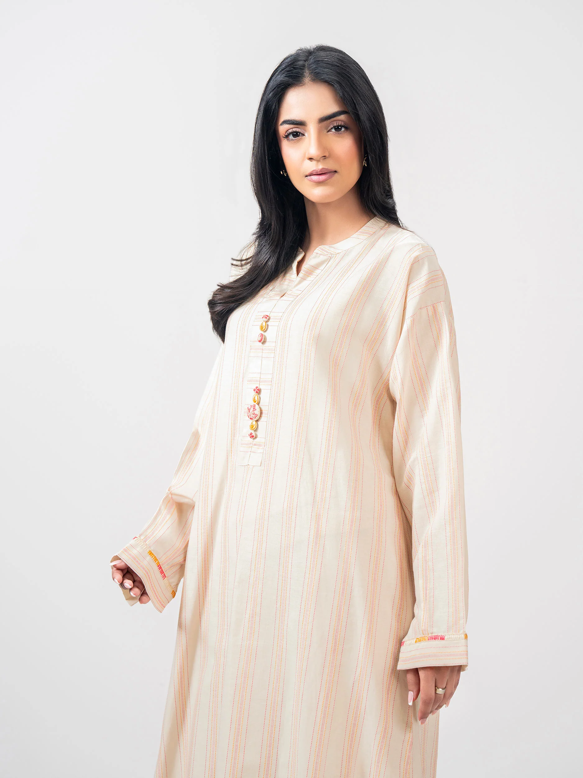 2 Piece Yarn Dyed Suit- Embroidered (Pret) - Image 6