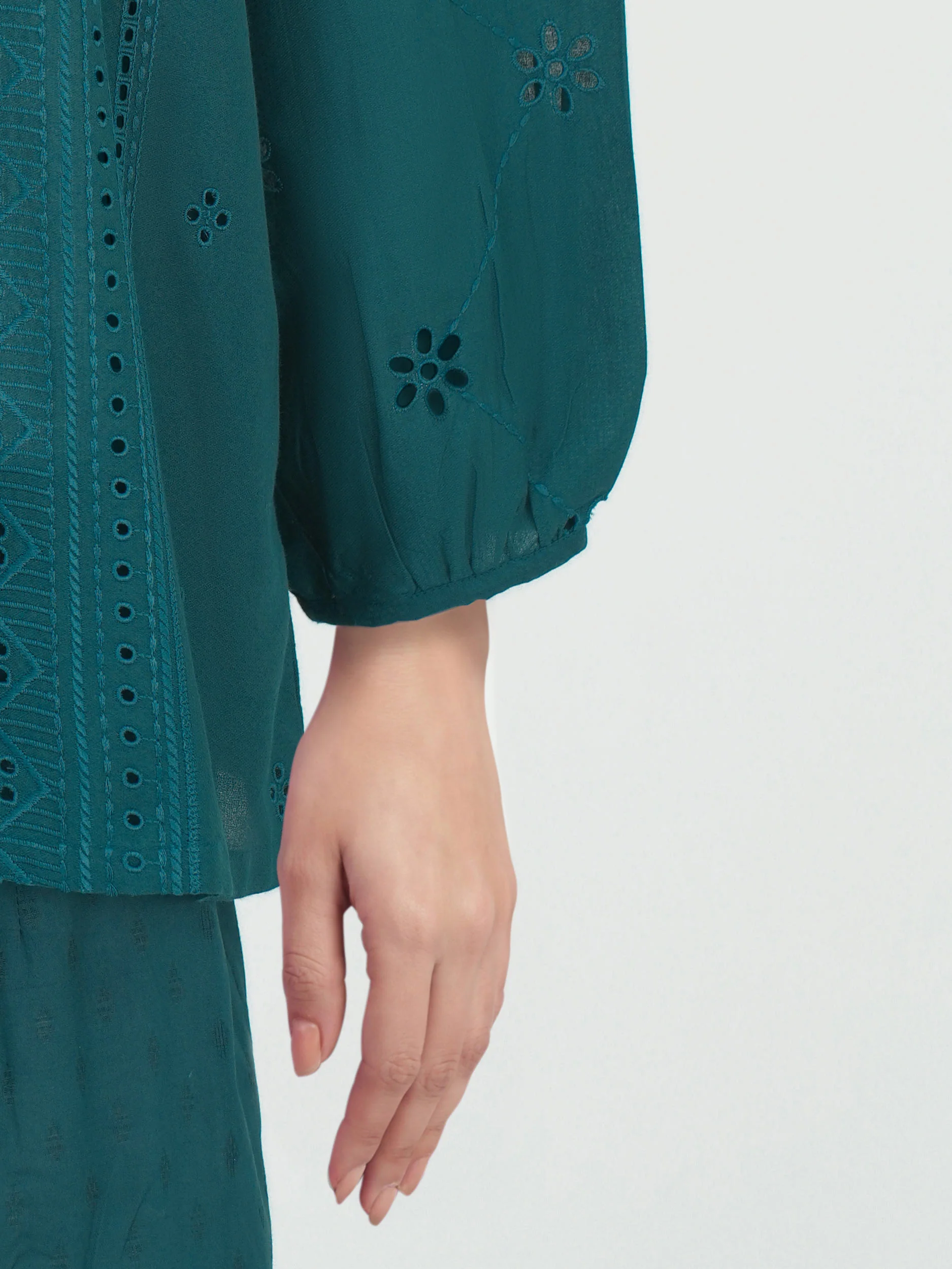 Dobby Co-ord set- Embroidered - Image 5