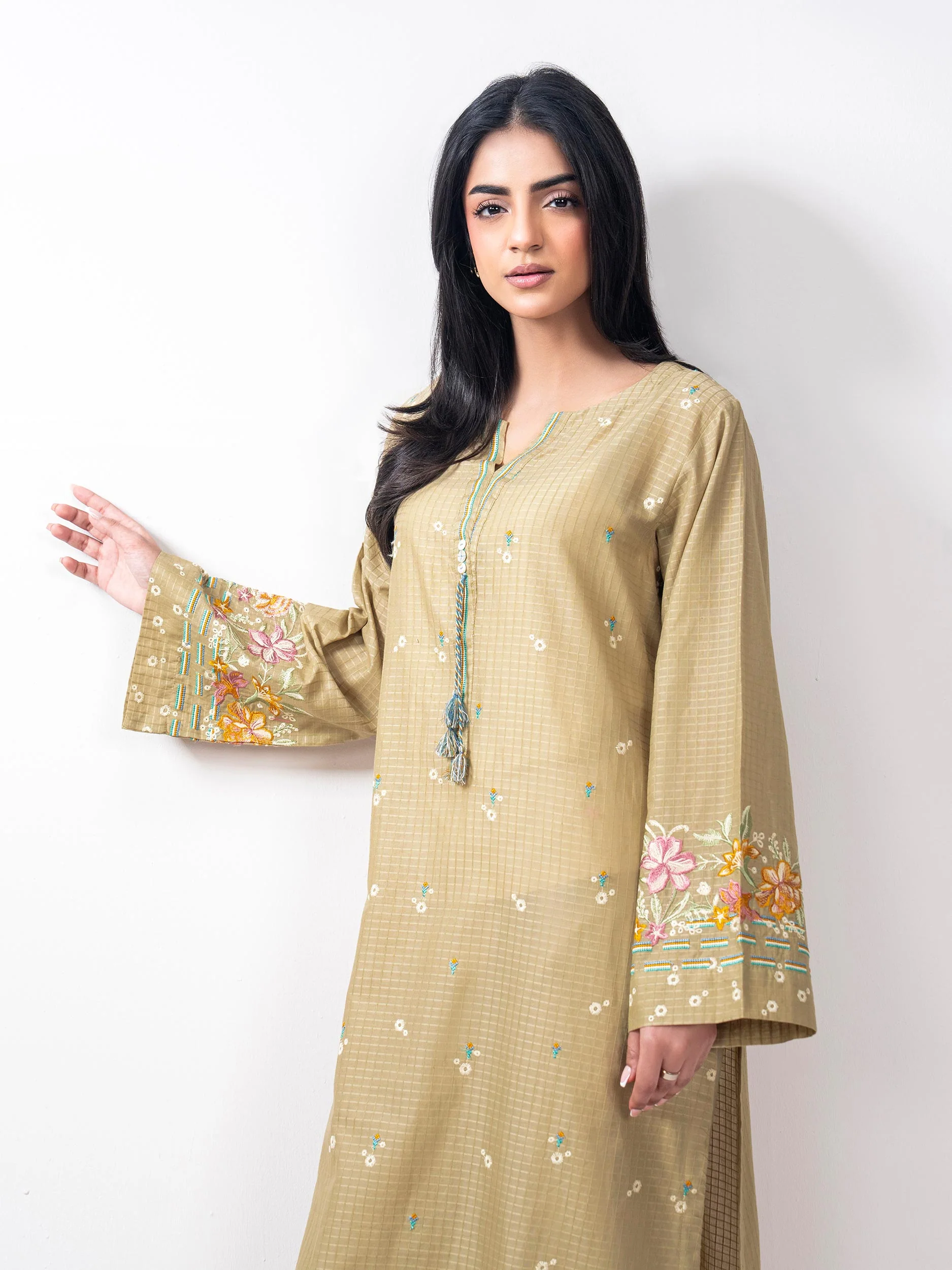 Lawn Texture Shirt- Embroidered (Pret) - Image 6