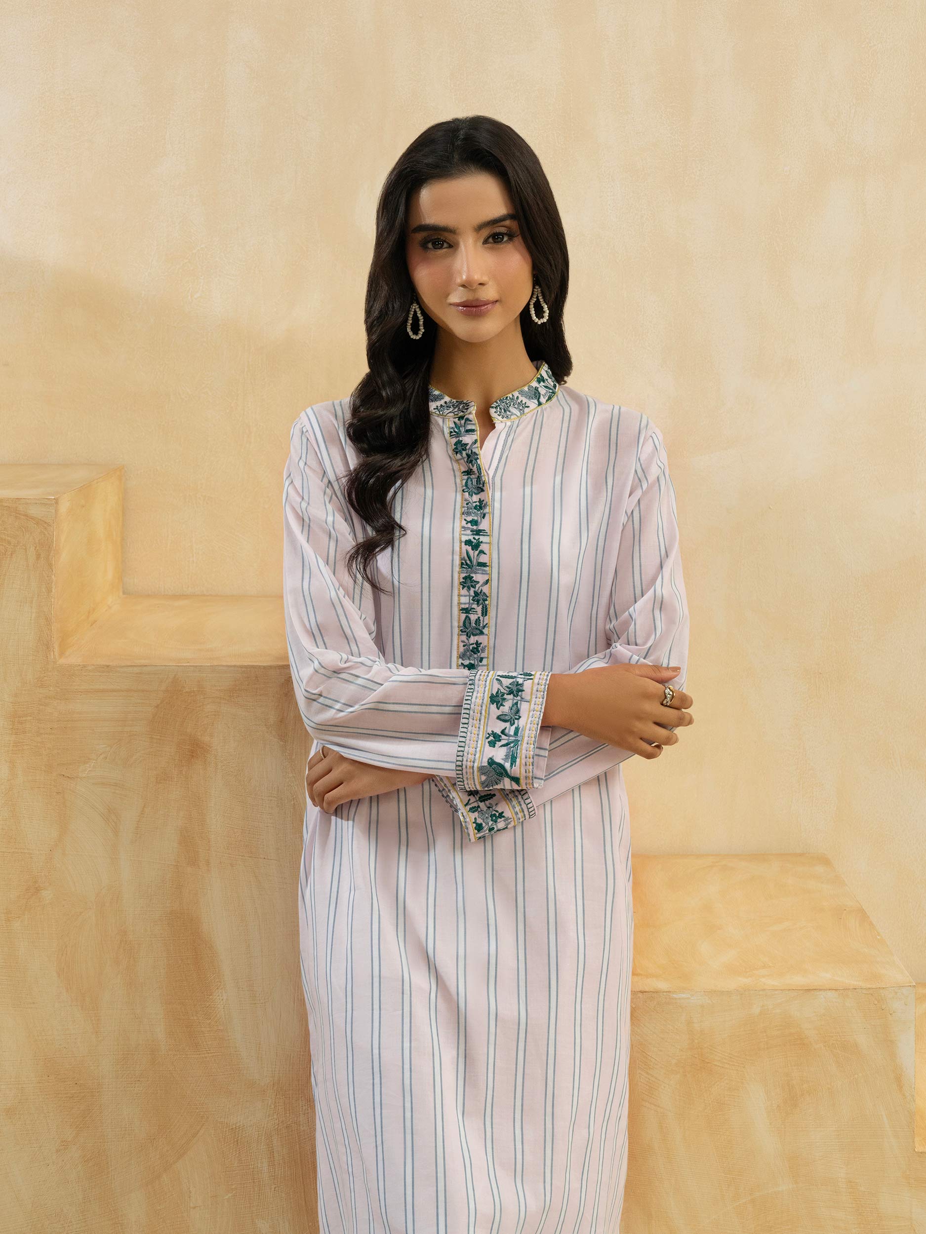 Yarn Dyed Shirt-Embroidered (Pret) - Image 4