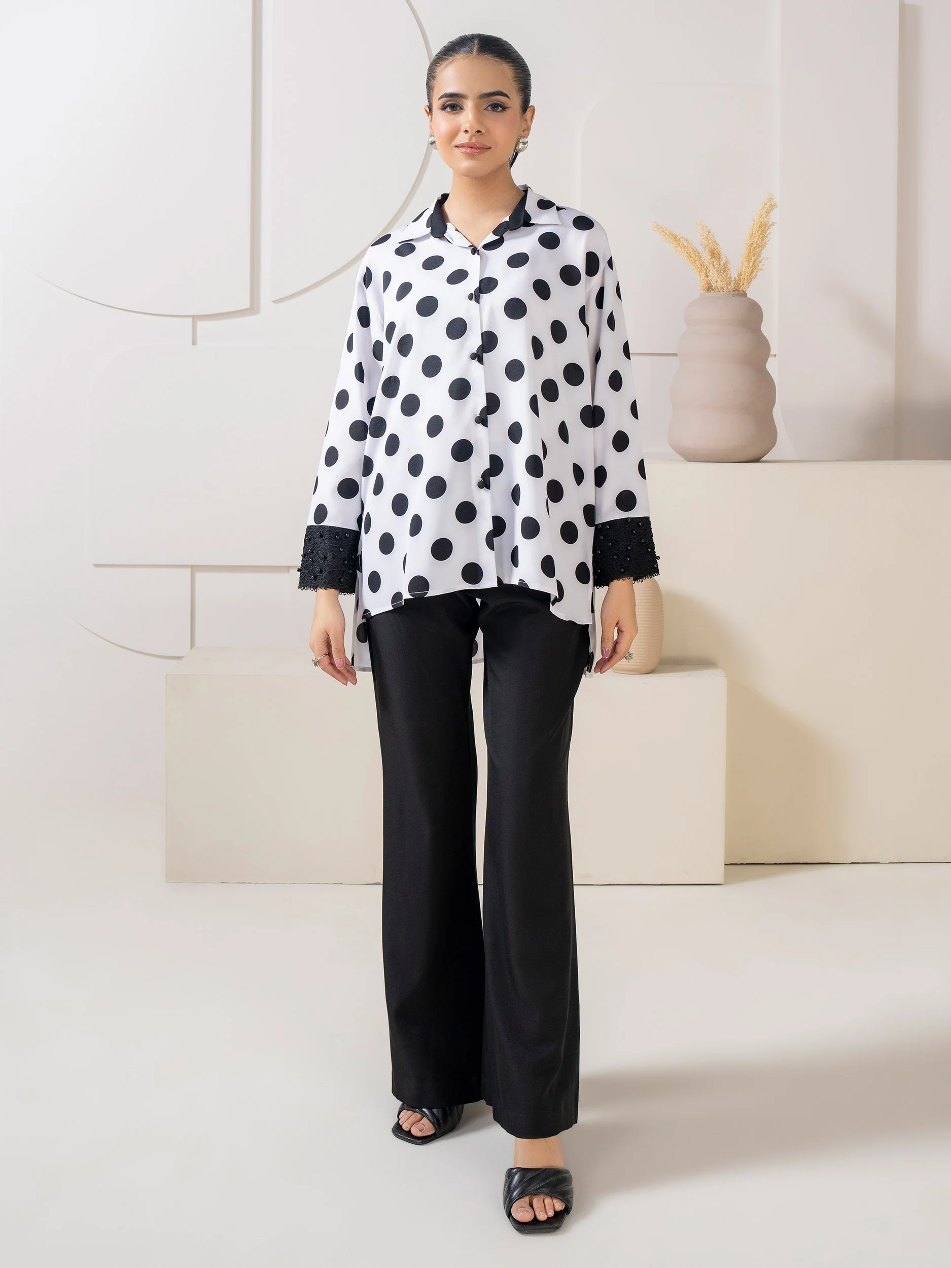Silk Top-Embellished - Image 2