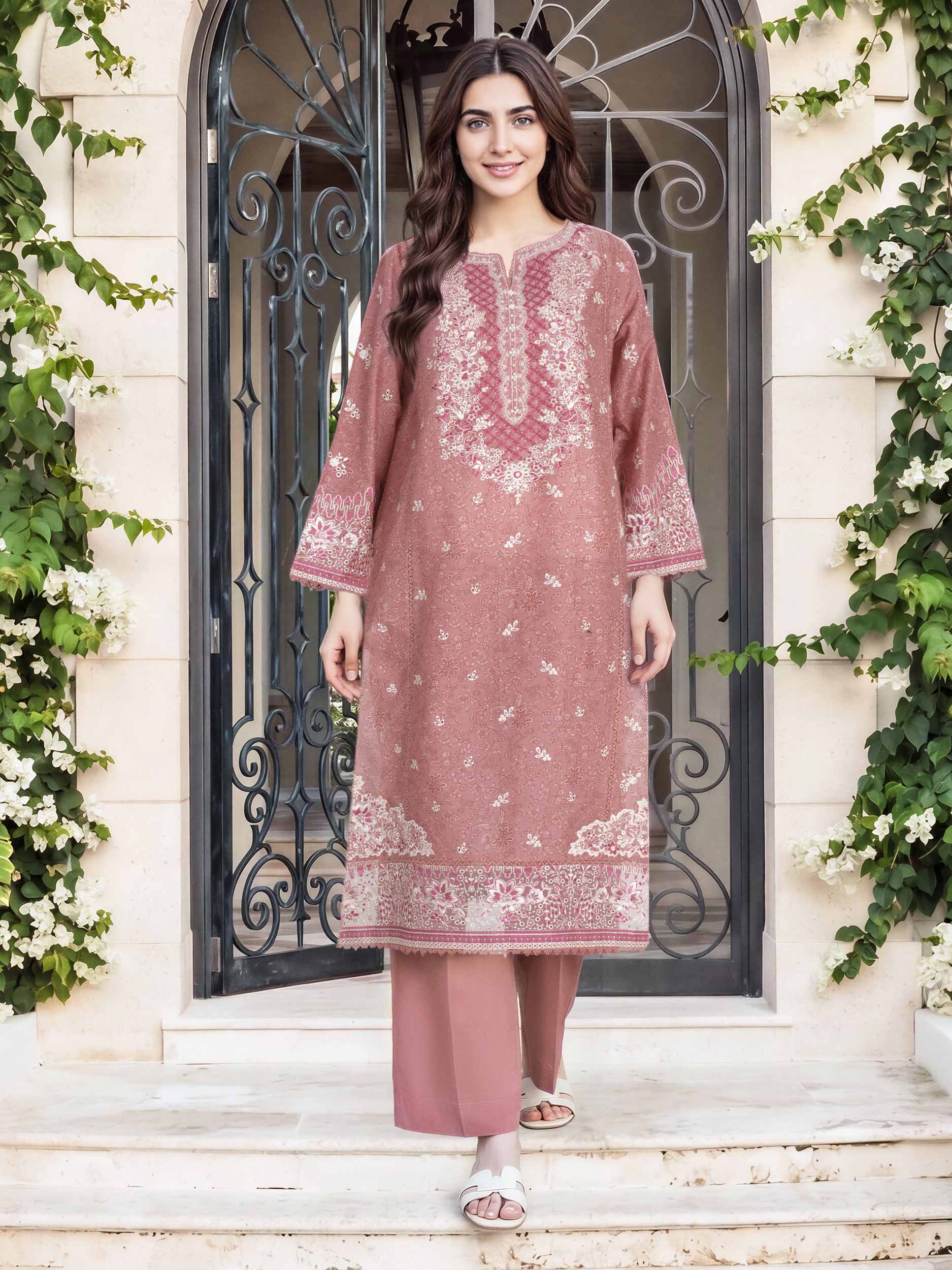 2 Piece Lawn Suit- Embroidered (Pret) - Image 2