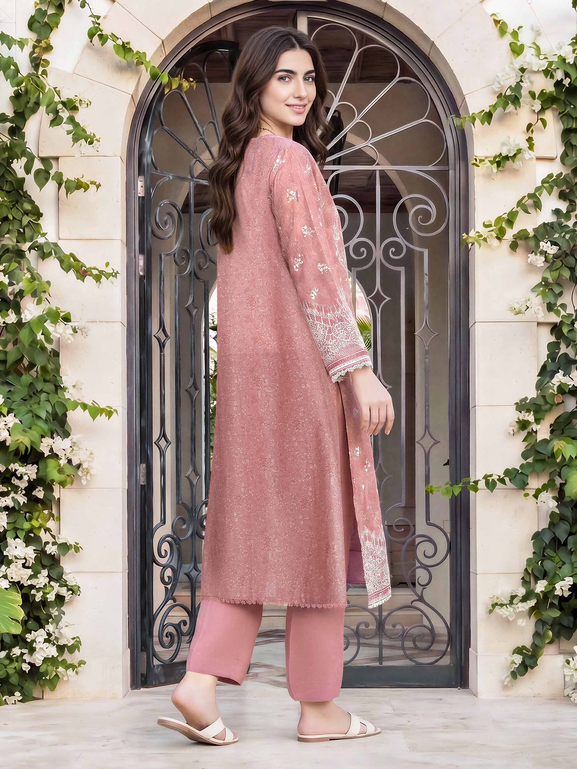 2 Piece Lawn Suit- Embroidered (Pret) - Image 3