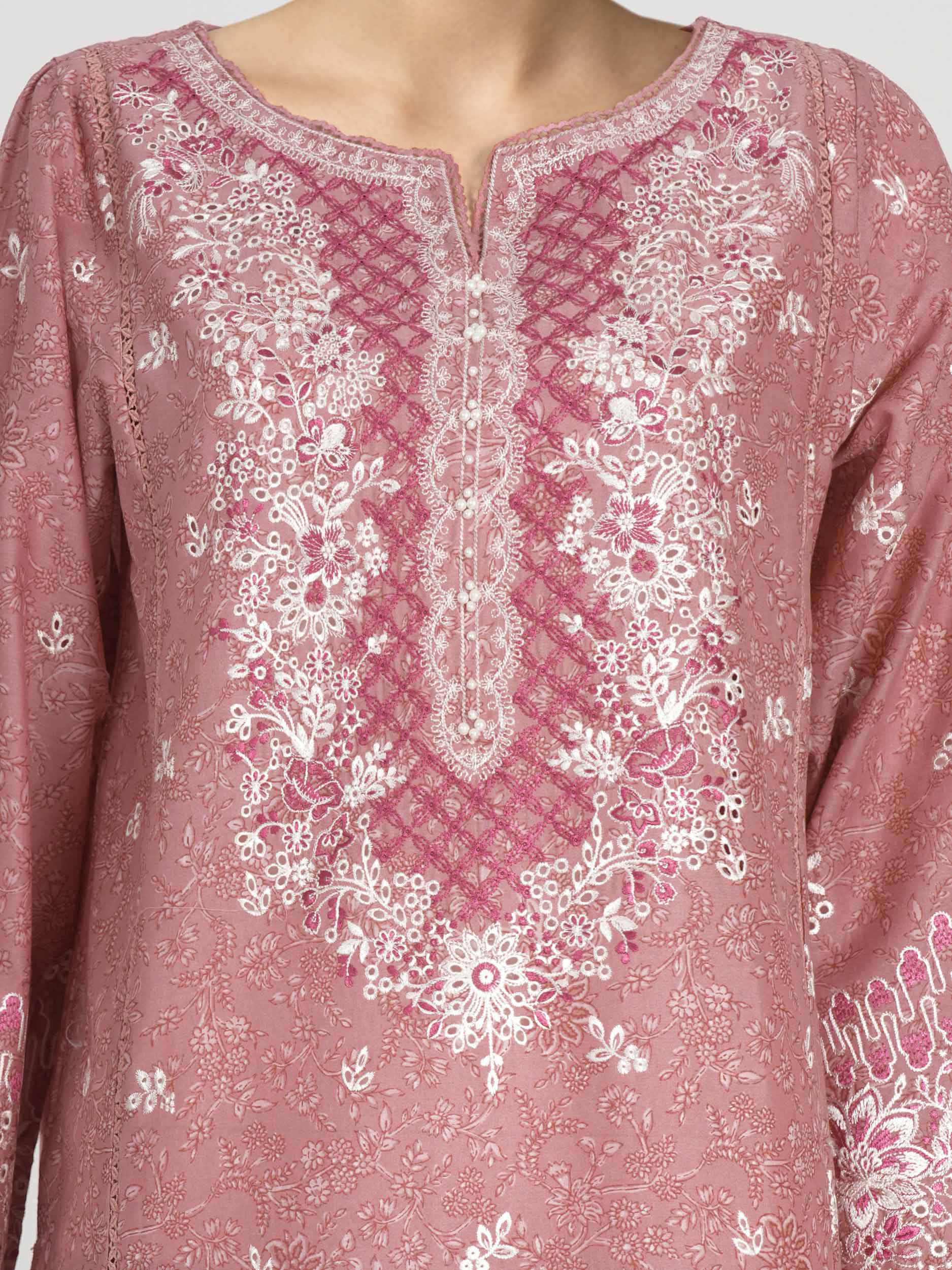 2 Piece Lawn Suit- Embroidered (Pret) - Image 4
