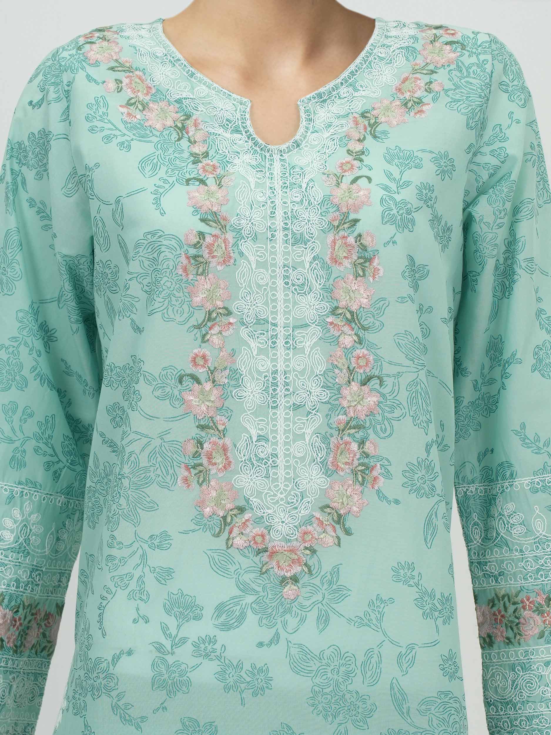 2 Piece Lawn Suit- Embroidered (Pret) - Image 4