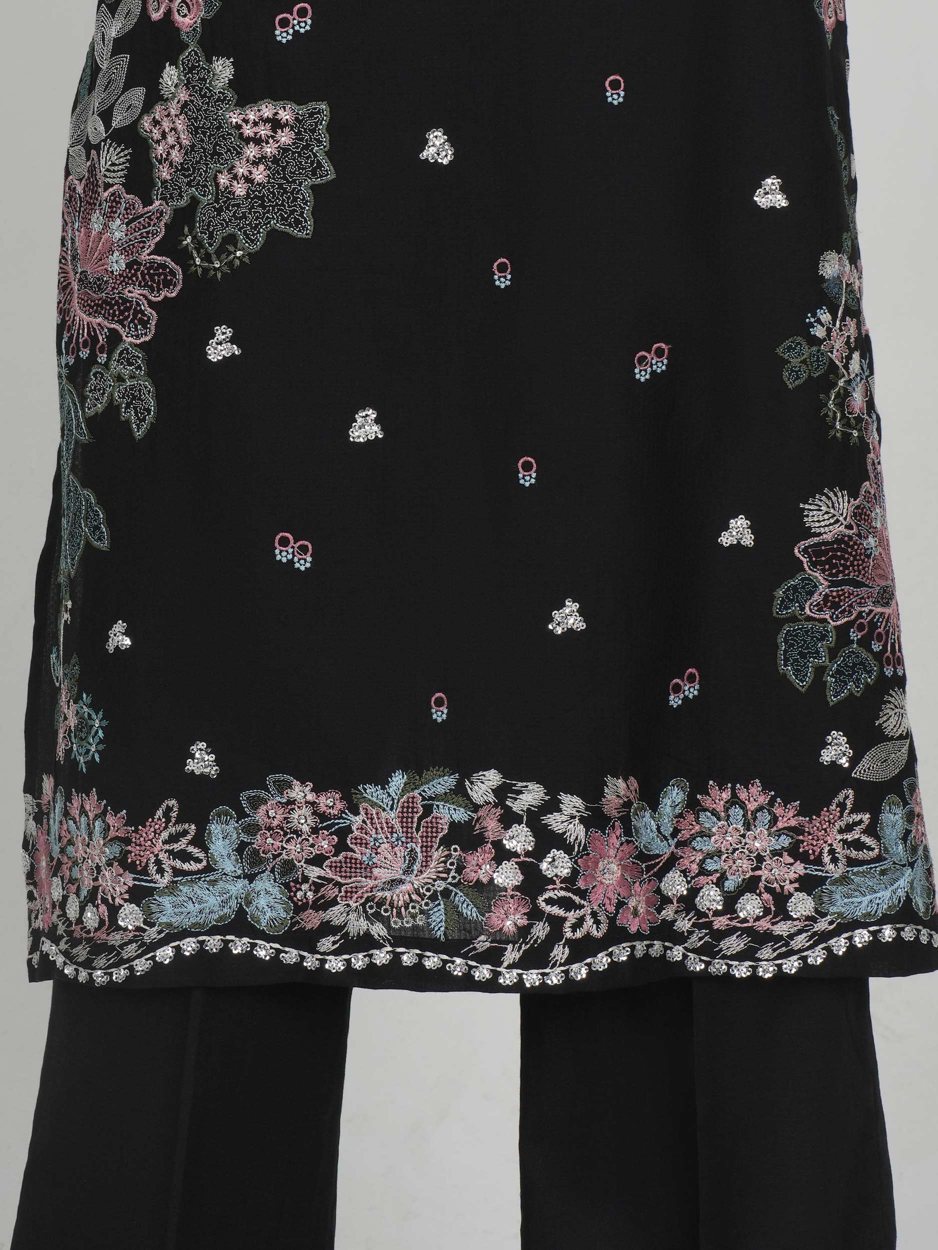 3 Piece Dobby Suit- Embroidered (Pret) - Image 6