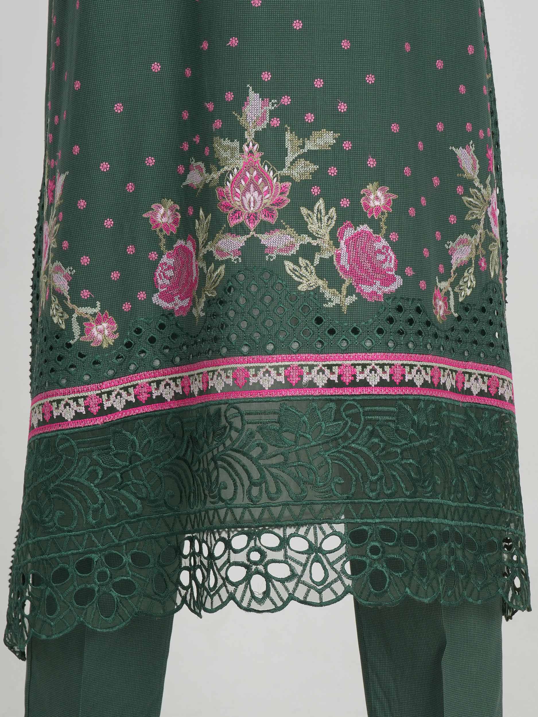 3 Piece Lawn Suit- Embroidered (Pret) - Image 6